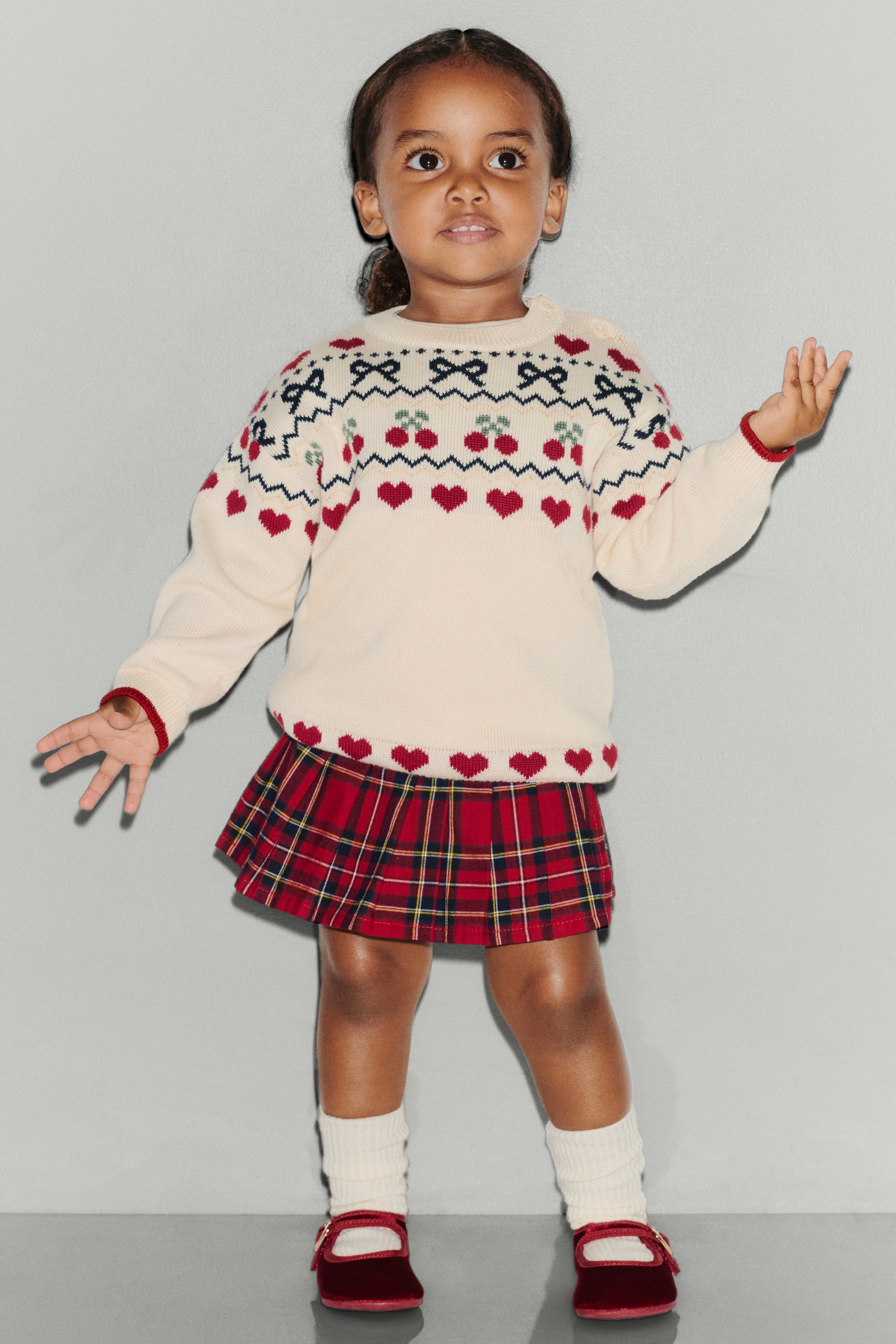 Pull jacquard en coton