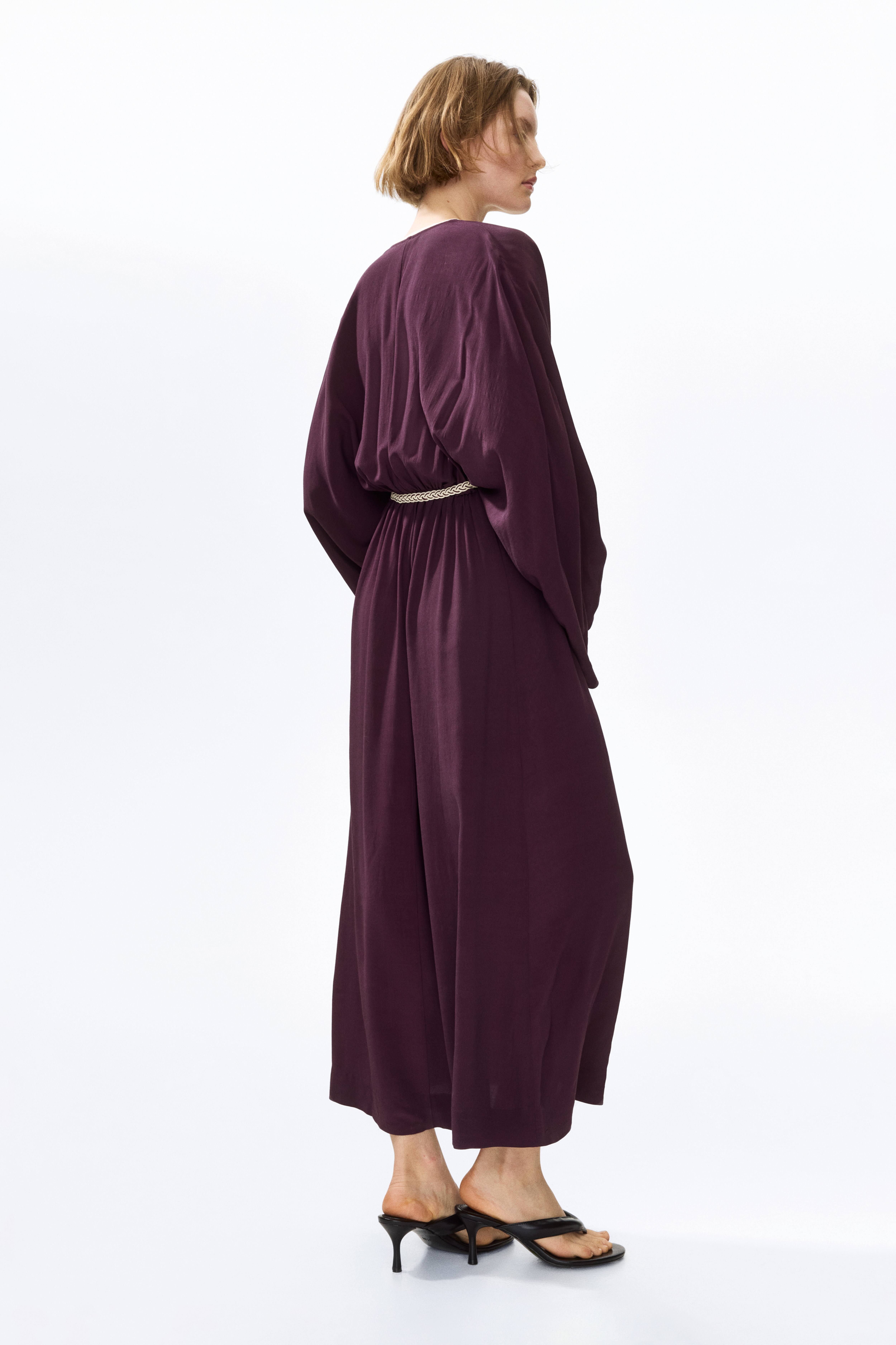 Belted Viscose Dress