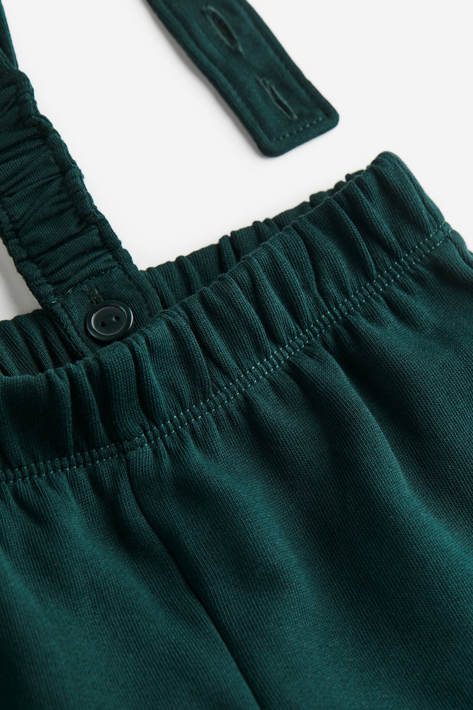 2-piece Cotton Set - Dark green/Stripe - 3