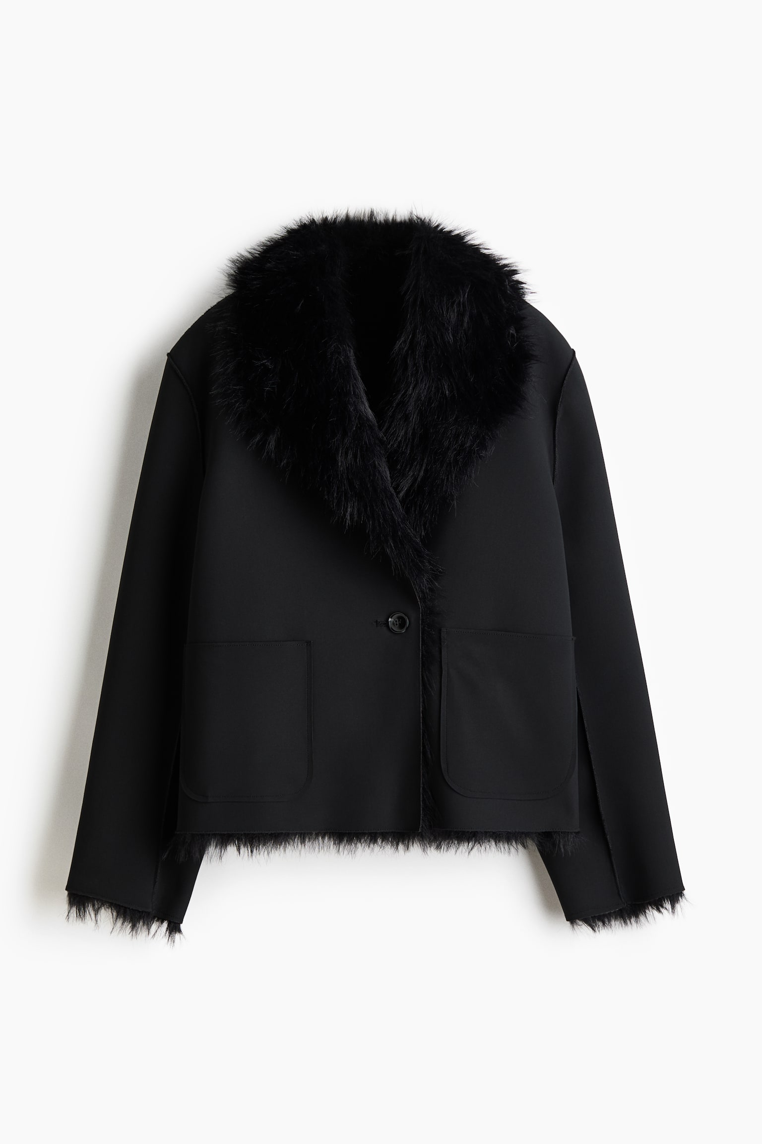 Женская куртка H&M Double-Faced, цвет: Чёрный — фото 1