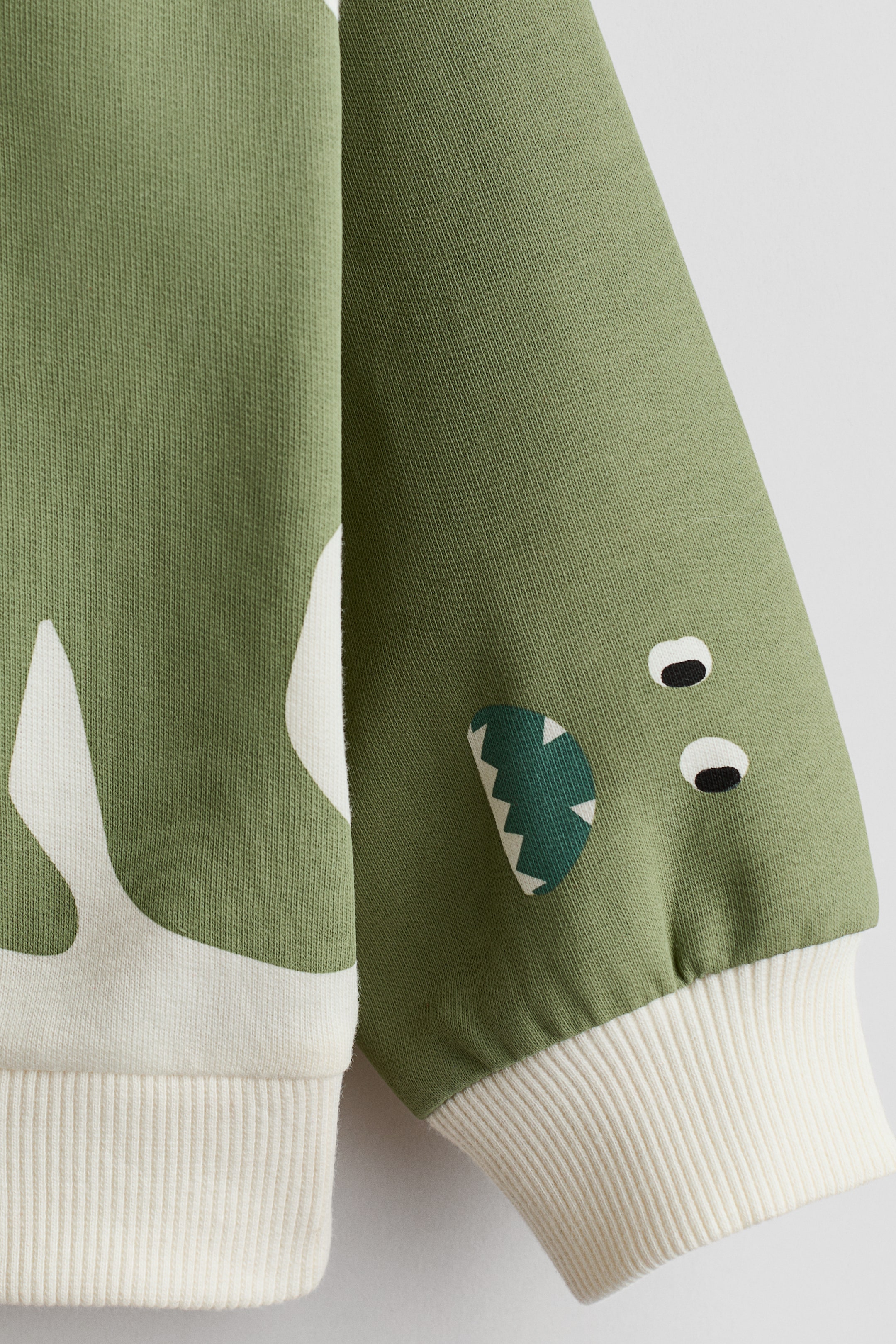 이미지 확대 보기: 프린트 스웨트셔츠 - 화이트/그린 - Kids | H&M KR 6