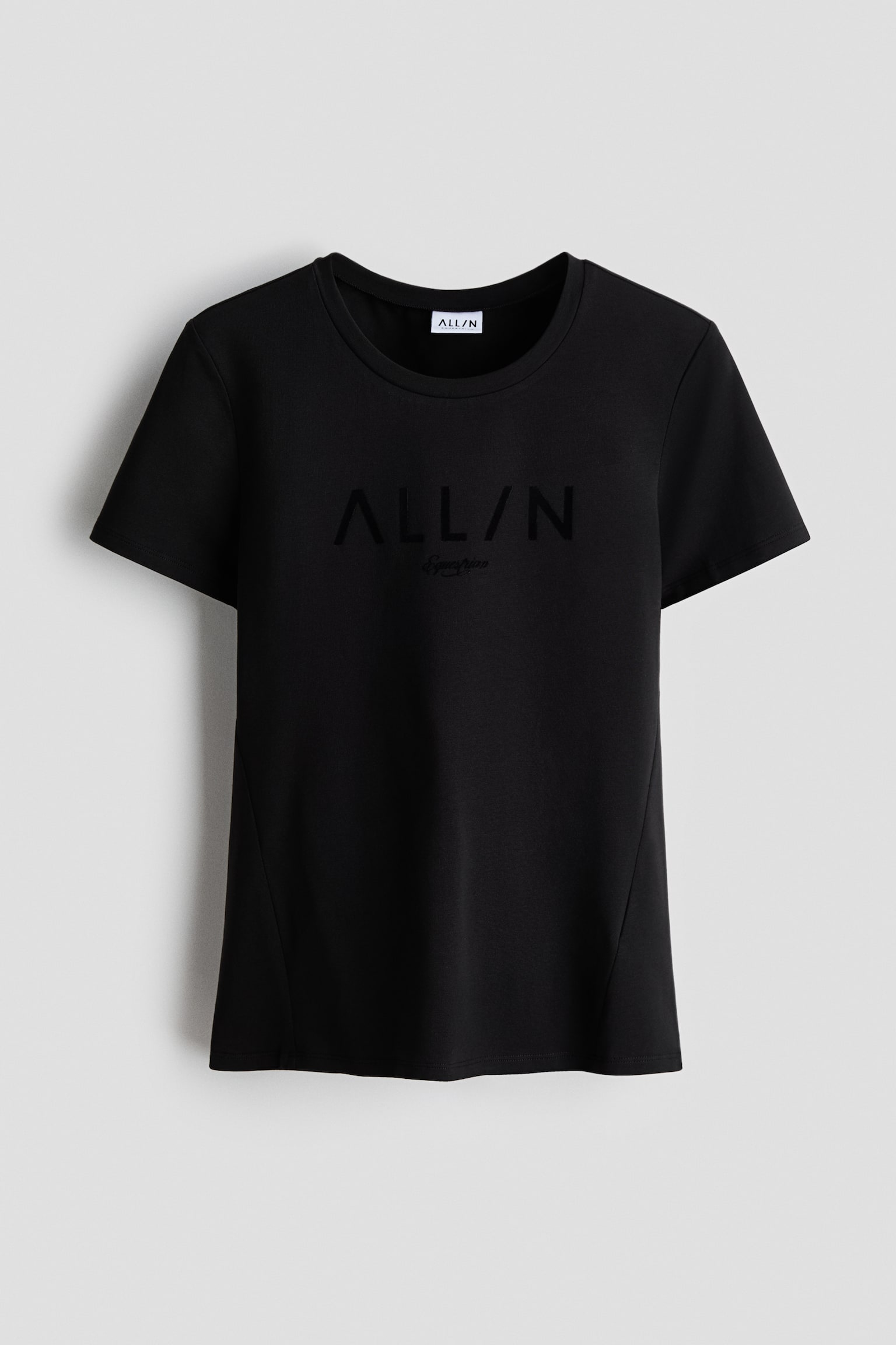 Slim Fit Sports T-shirt - Black/Khaki green - 2