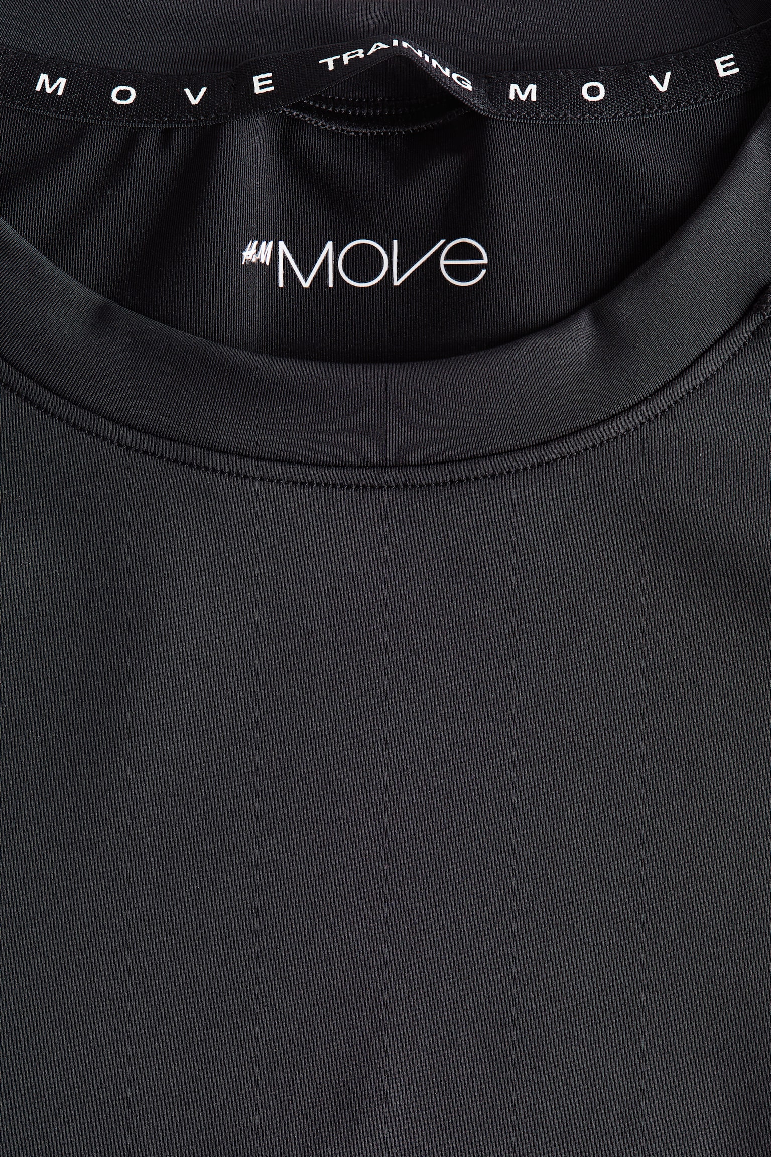 Мужская футболка H&M Move Compression-Fit Sports with DryMove™, цвет: Чёрный — фото 7