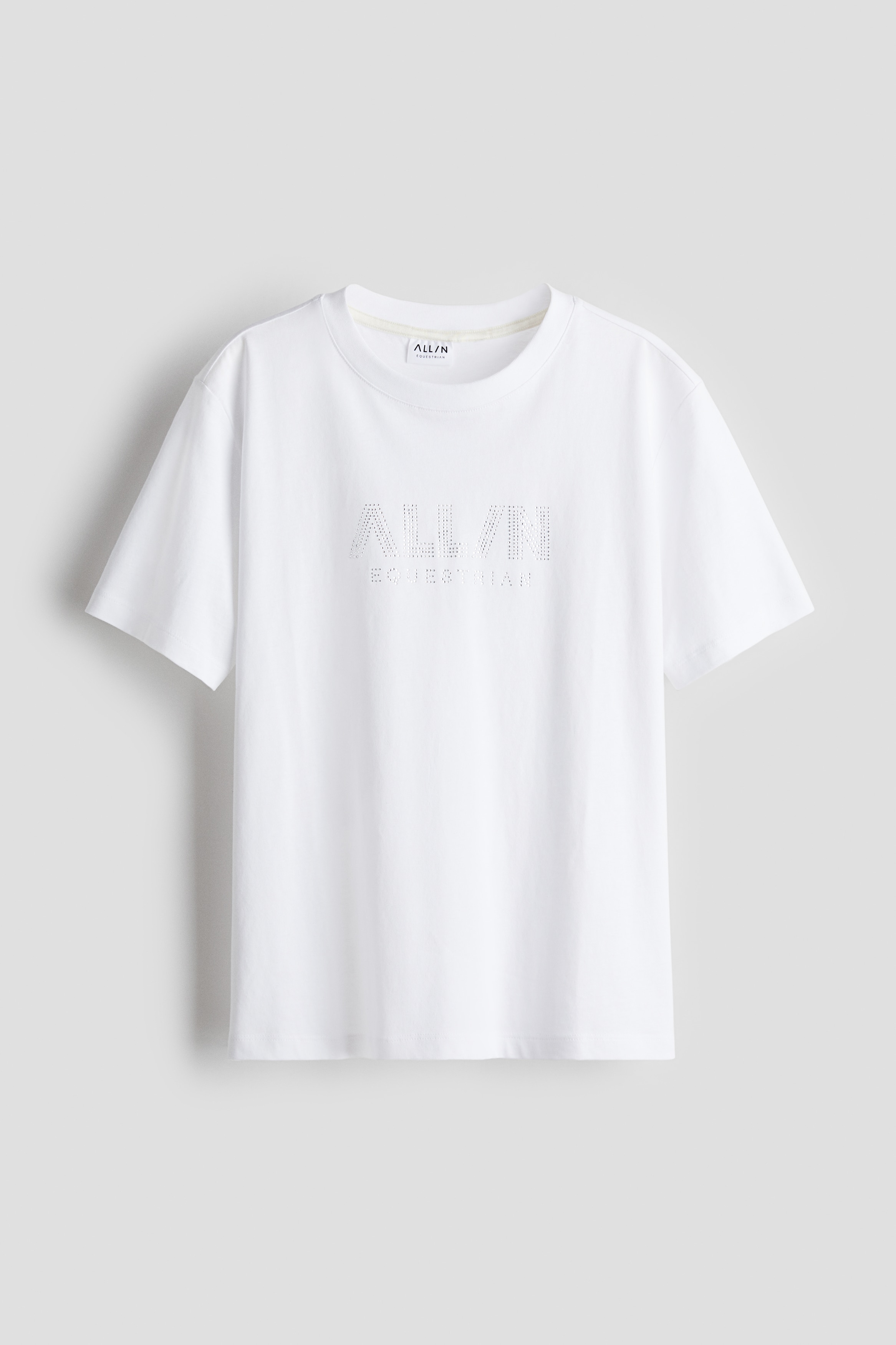 H&M Move - Dam - Vit T-shirt med motiv - Size: S