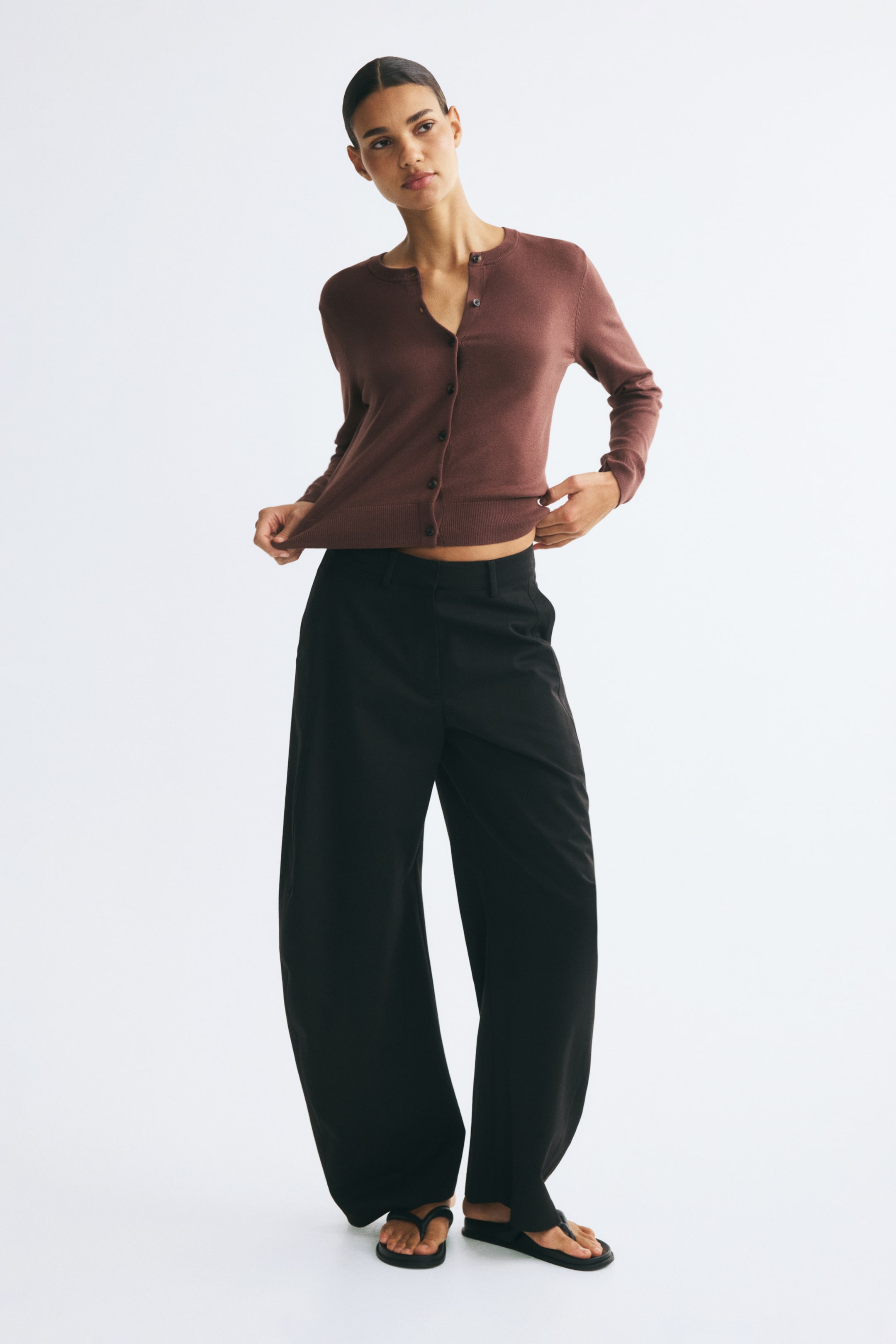 Fine-Knit Cardigan