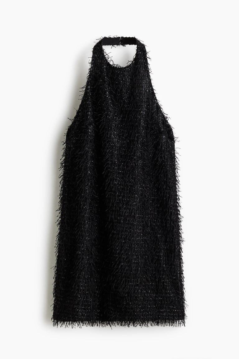 Haljina s halter izrezom i resicama