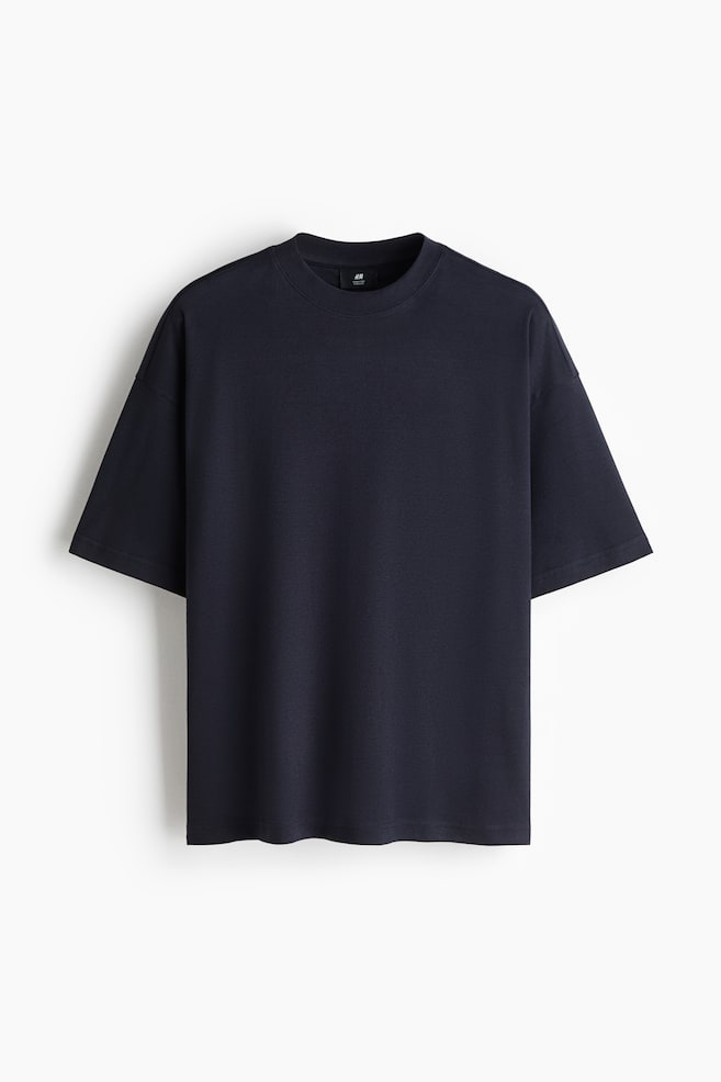 Oversized Interlock T-Shirt - Dark blue/Dark beige/Gray/Black/White - 1