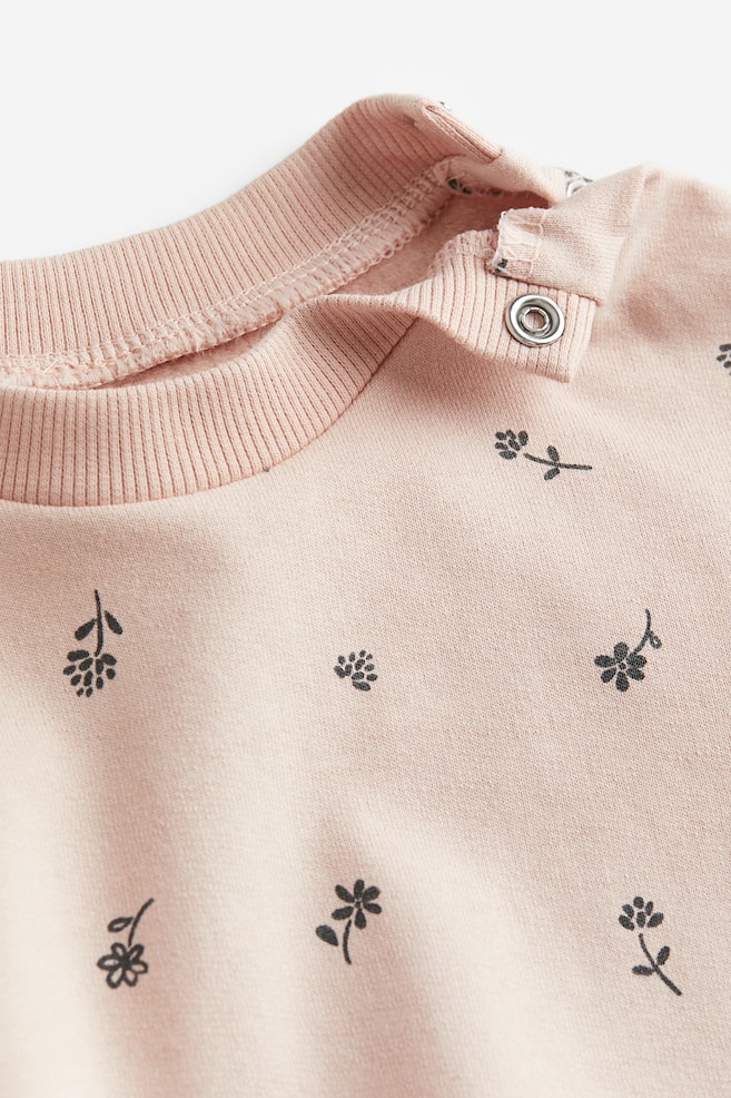 2-piece sweatshirt and leggings set - Light pink/Small flowers/Dark pink/Hearts/Light green/Striped/Beige/Leopard print - 2