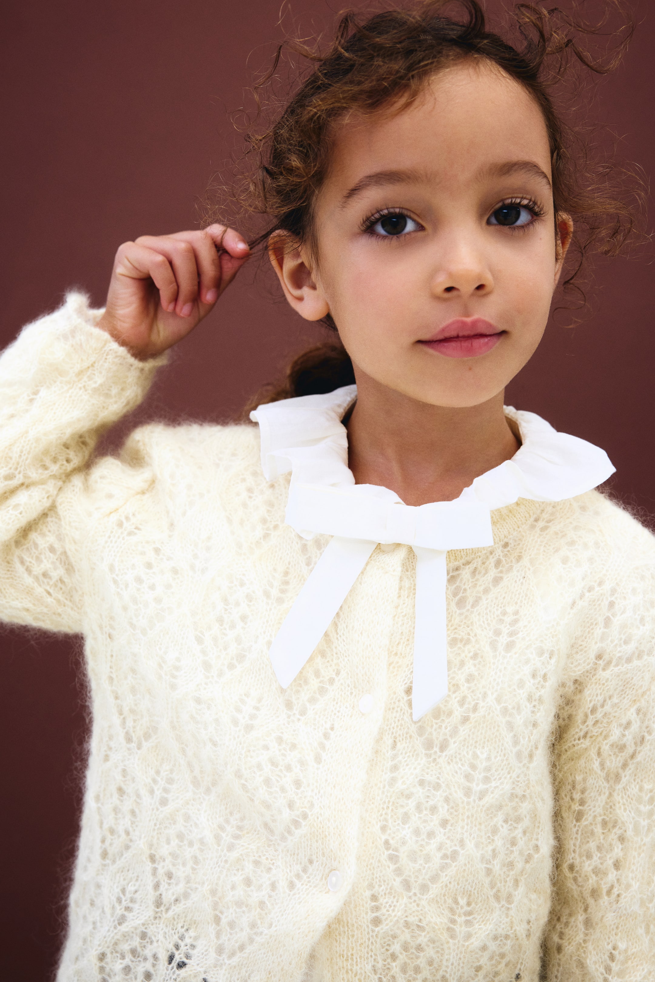 View larger image: Mohair-blend cardigan - Cream - Kids | H&M GB 2