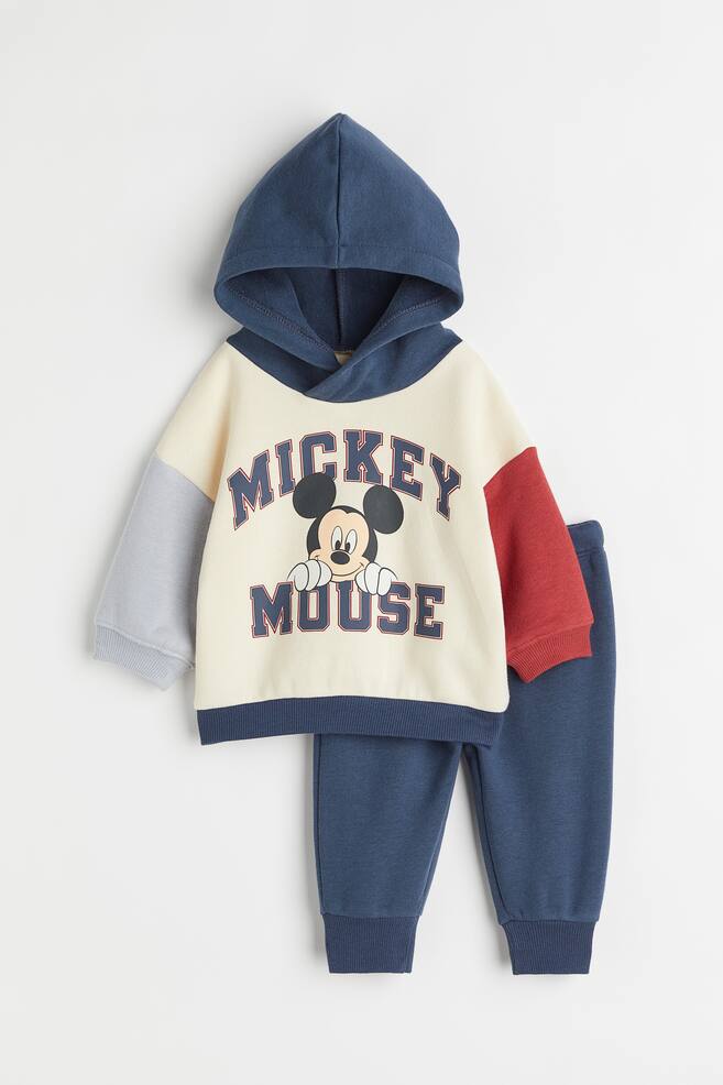 2-piece print-motif sweatshirt set - Blue/Mickey Mouse/Dark blue/Harry Potter