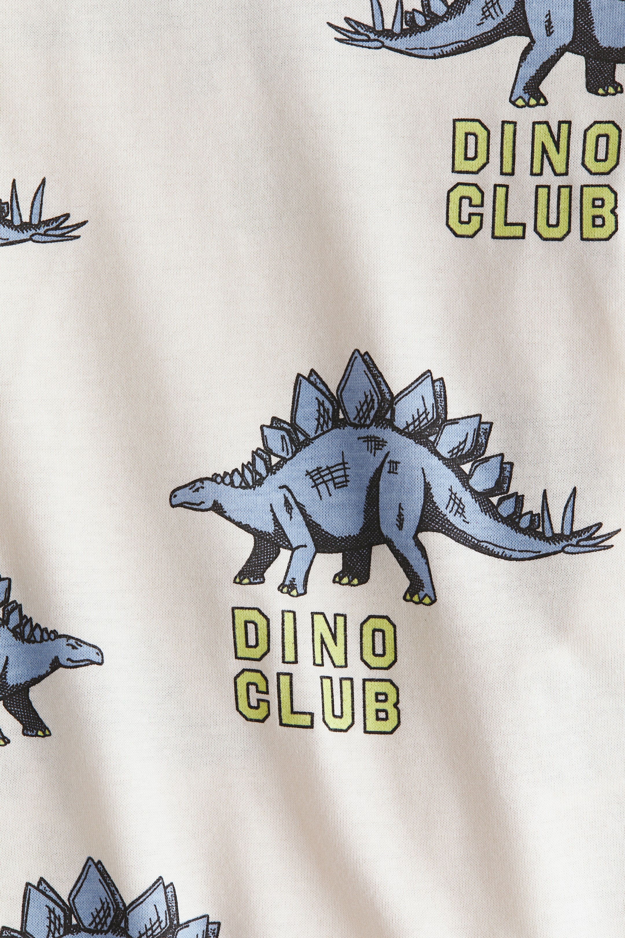 View larger image: Printed cotton T-shirt - Cream/Dinosaurs - Kids | H&M MY 2