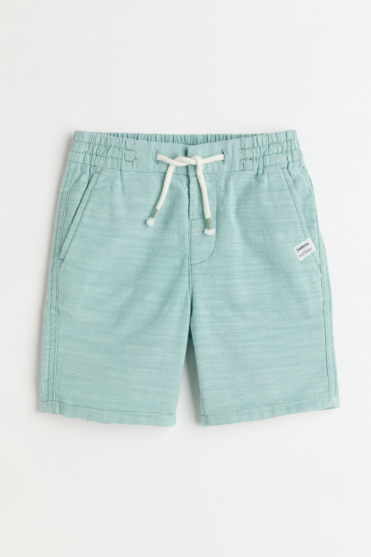 Twill Shorts - Regular waist - Short - Light turquoise - Kids | H&M US