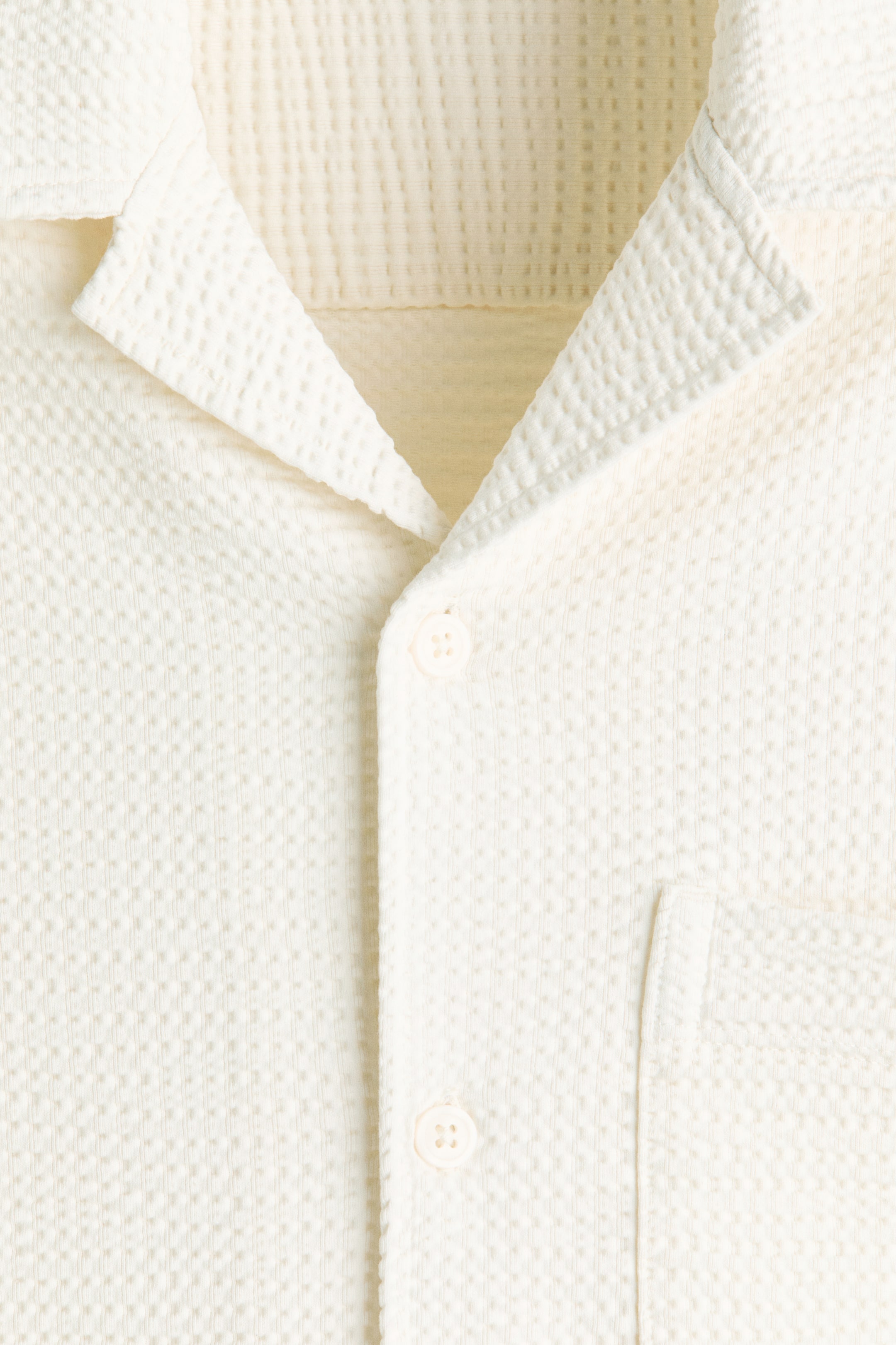 Relaxed-Fit Waffled Resort Shirt