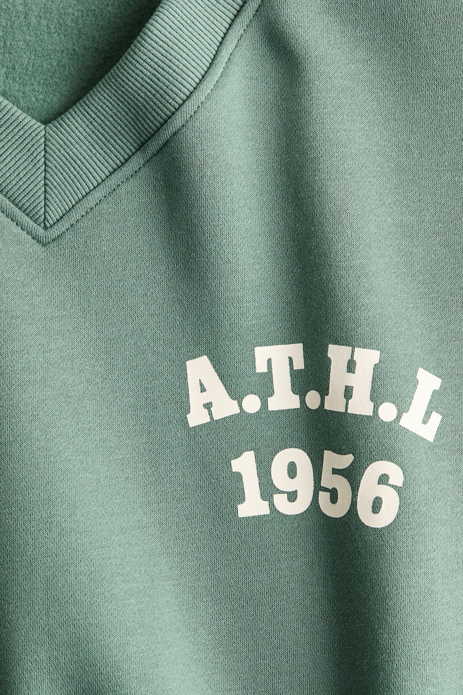 Oversized V-neck sweatshirt - Dusty green/A.T.H.L/Grey marl/Tennis Equipe/Dark grey/Long beach - 6