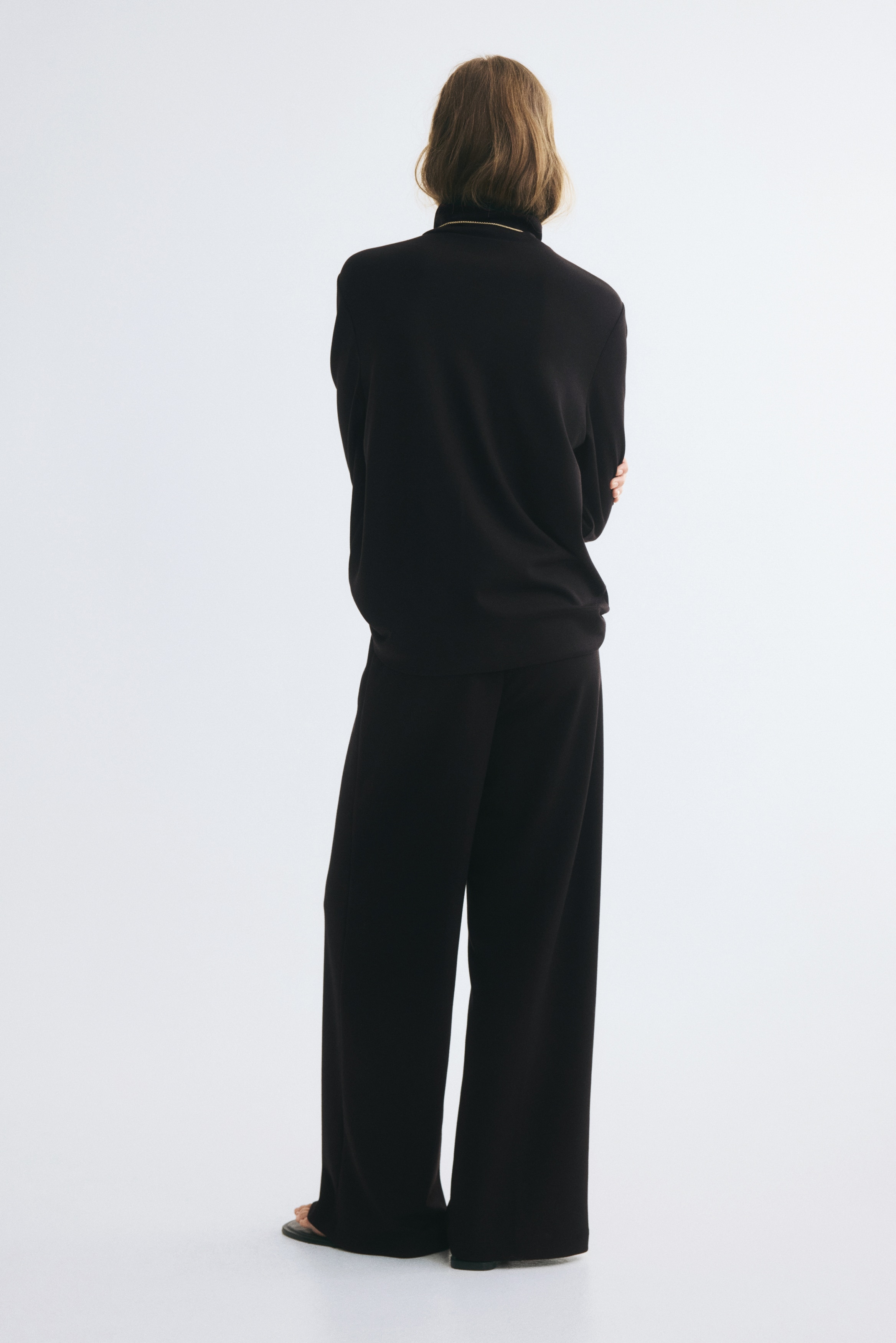 レディース ハイウエストパンツ | ブラック・黒 | H&M JP
