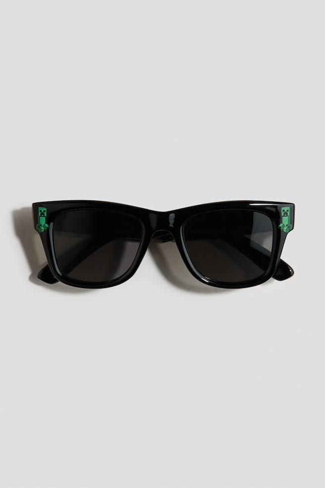 Zonnebril met print - Zwart/Minecraft/Rood/Spidey - 1