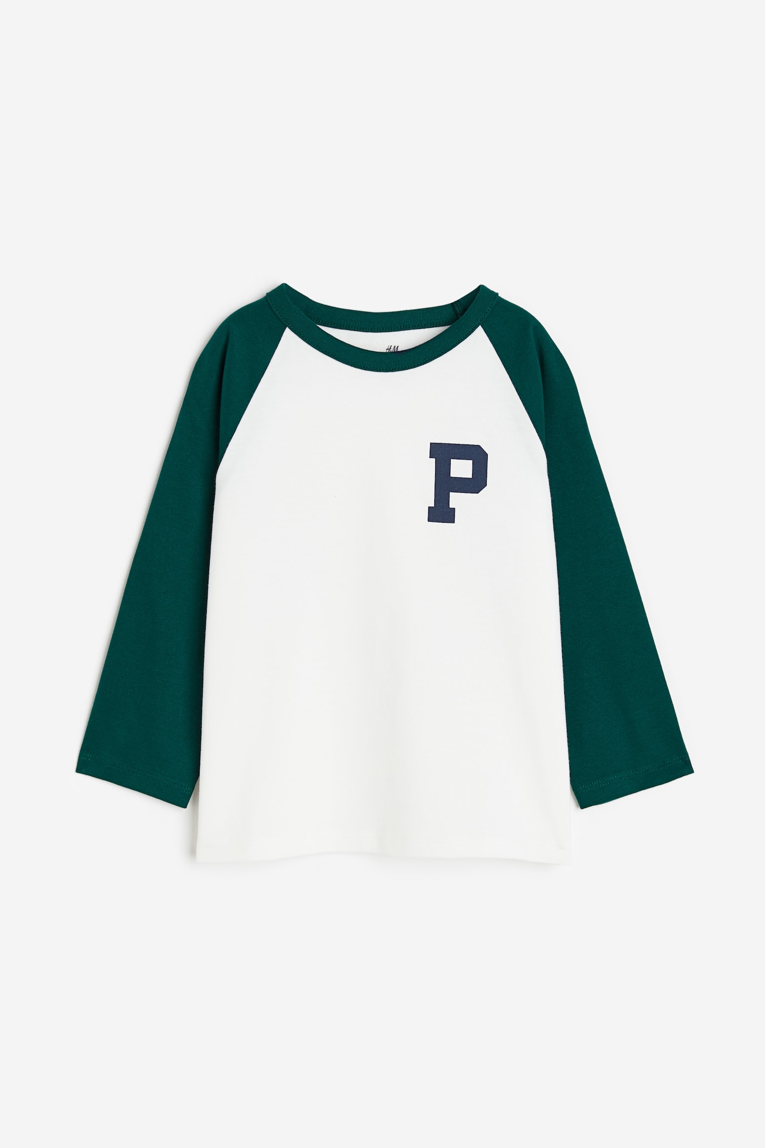Long Sleeve Raglan Tee - Dark green/P - 1