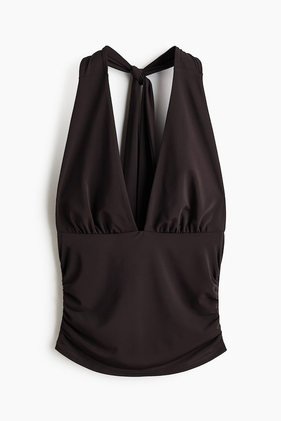 Женские топы H&M Draped Halterneck Top
