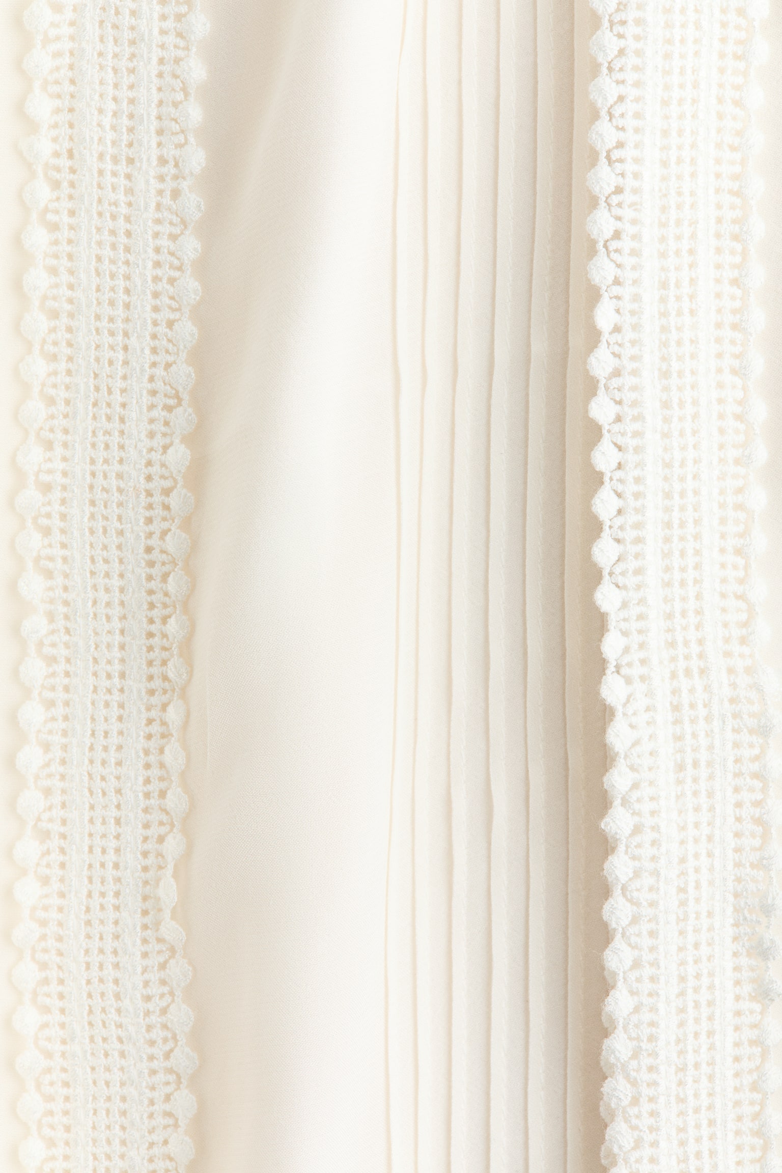 Pintucked trousers - Cream - 6