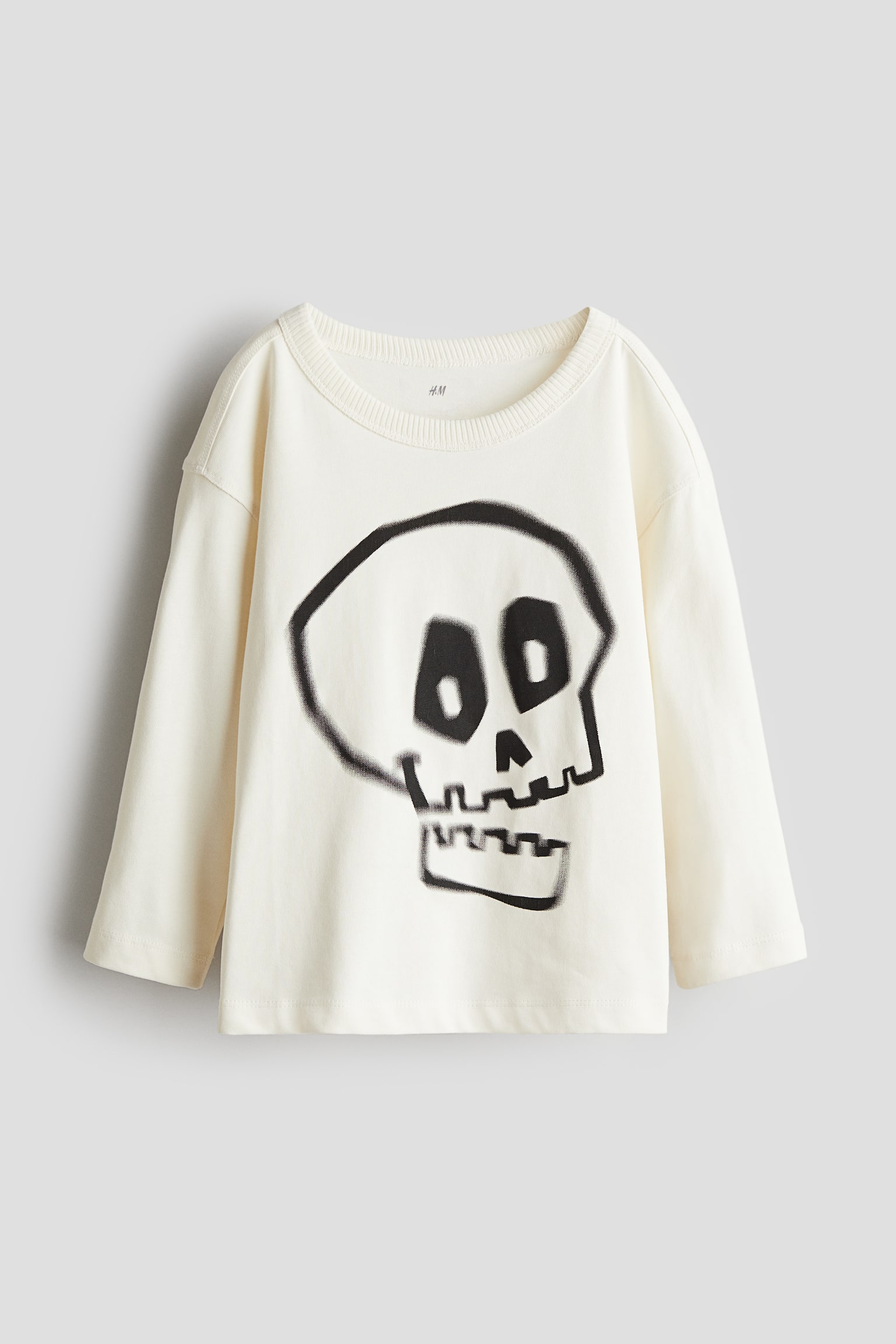 Long-sleeved T-shirt - White/Skull/Beige/Horses/White/Penguin/Light beige/Empower Together/Black/Striped/Brown - 1