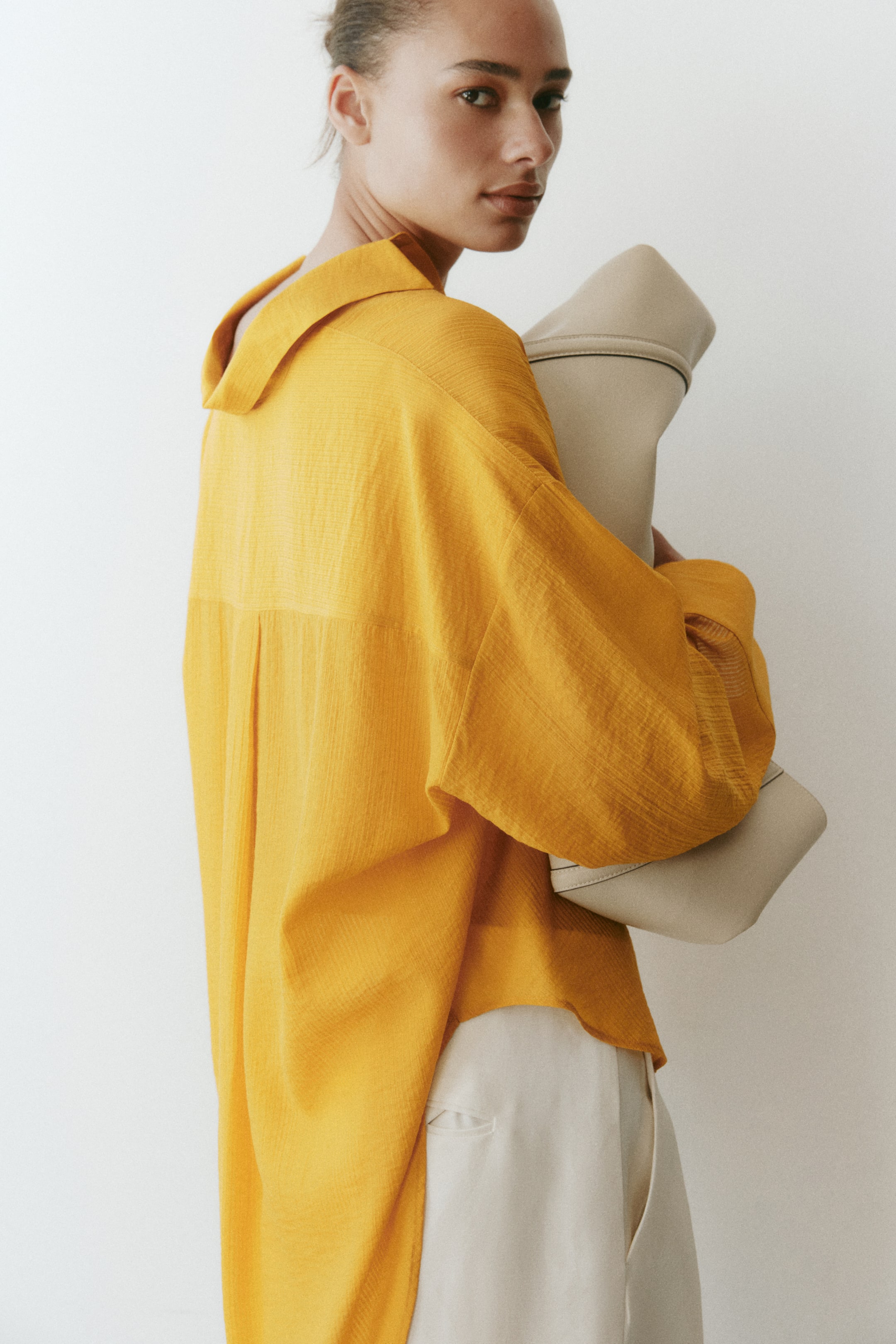 Oversized Crinkled Shirt
