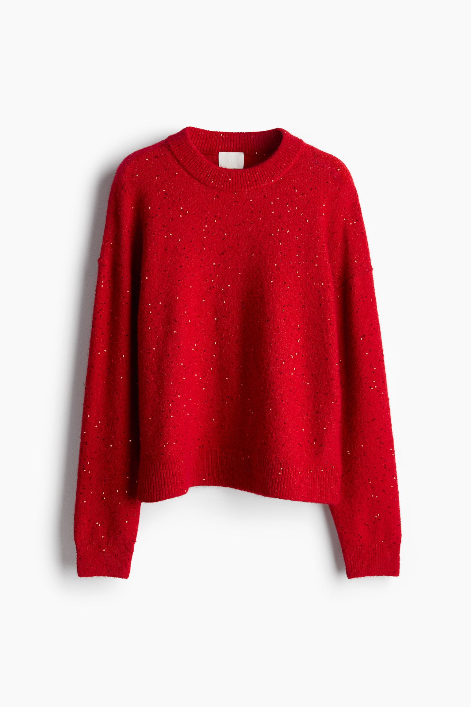 Embellished jumper - Red/Sequins/Beige marl/Beads/Dark grey/Beads/Cream/Beads/Grey marl/Sequins - 2