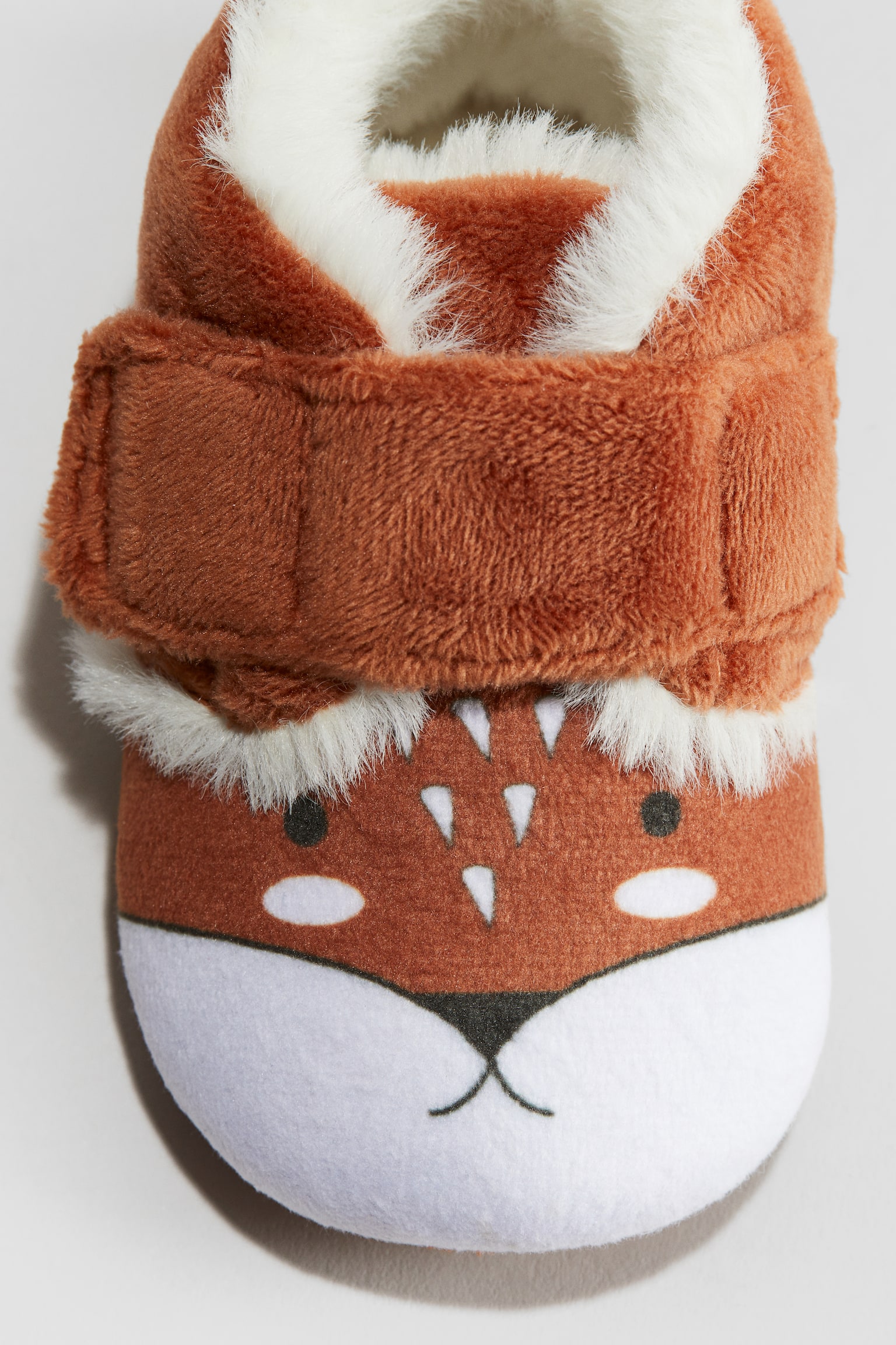 Soft slippers - Rust red/Light grey - 2