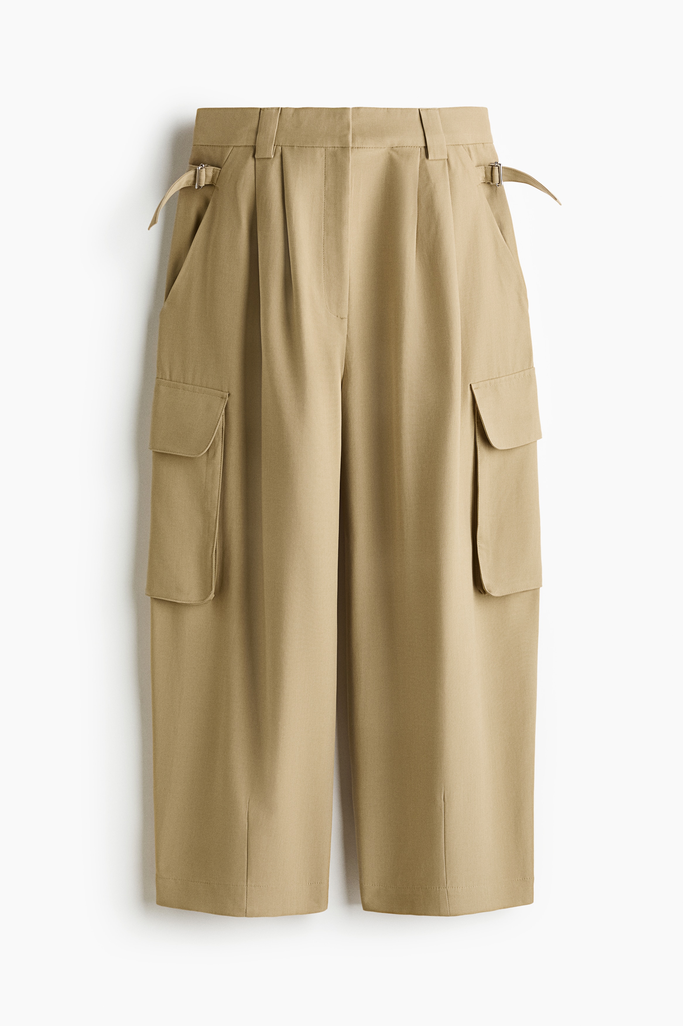 Barrel-Leg Cargo Pants