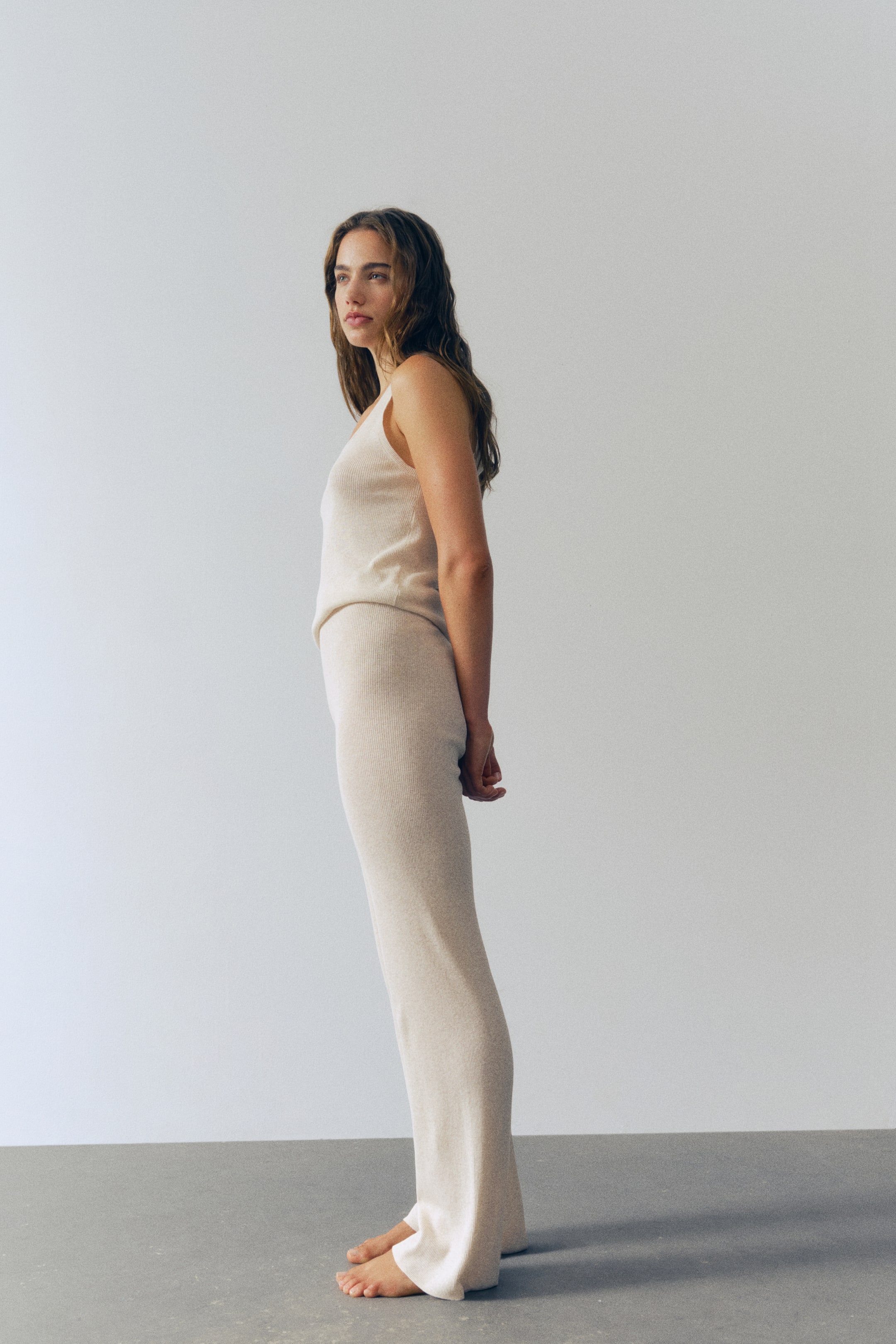 Rib-Knit Pants