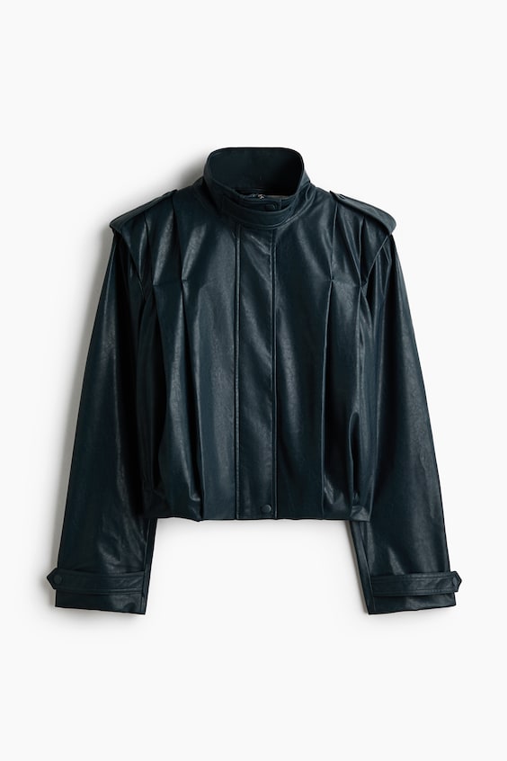 Женские куртки H&M Oversized Funnel-Collar Jacket