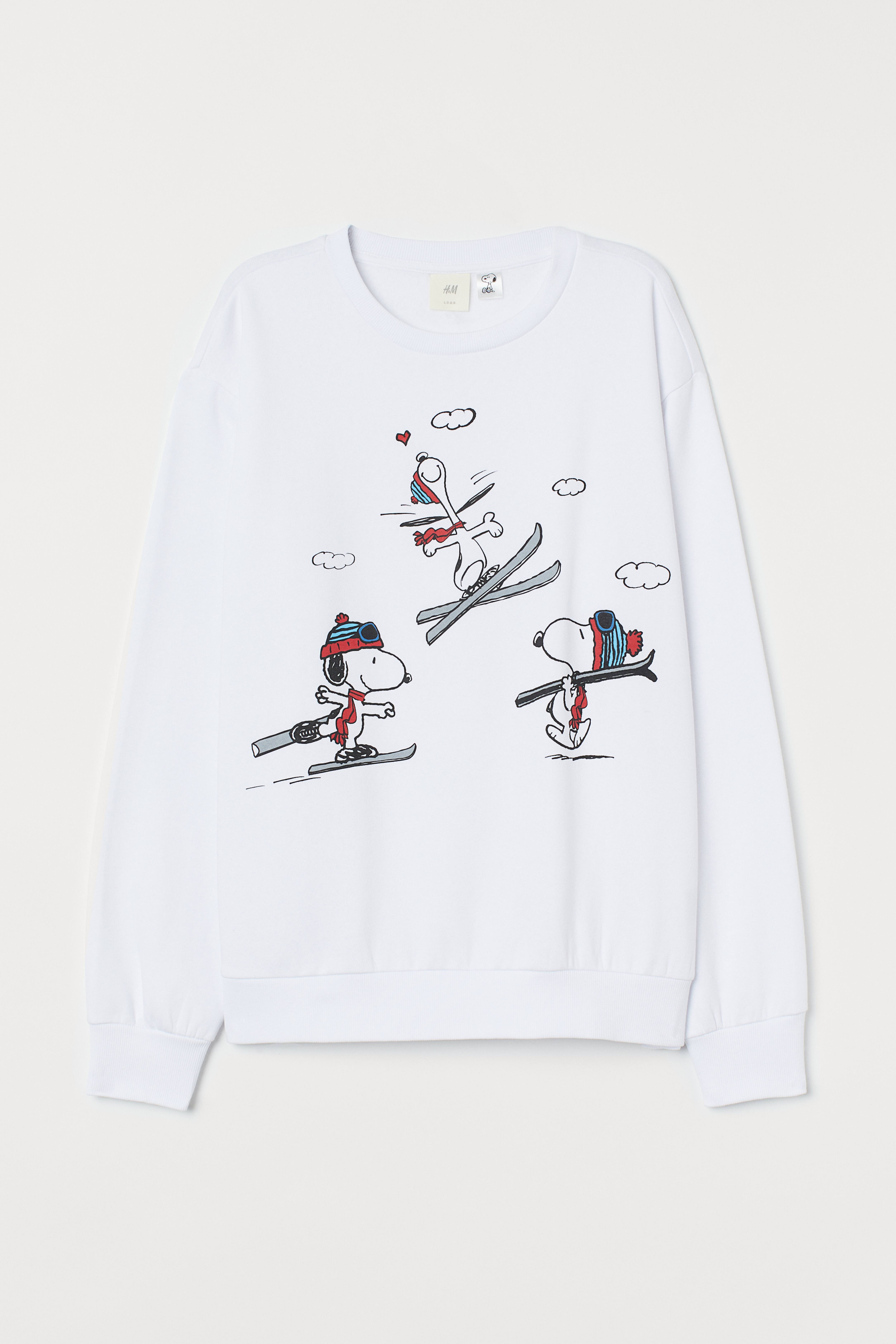 Sweatshirt with Printed Design