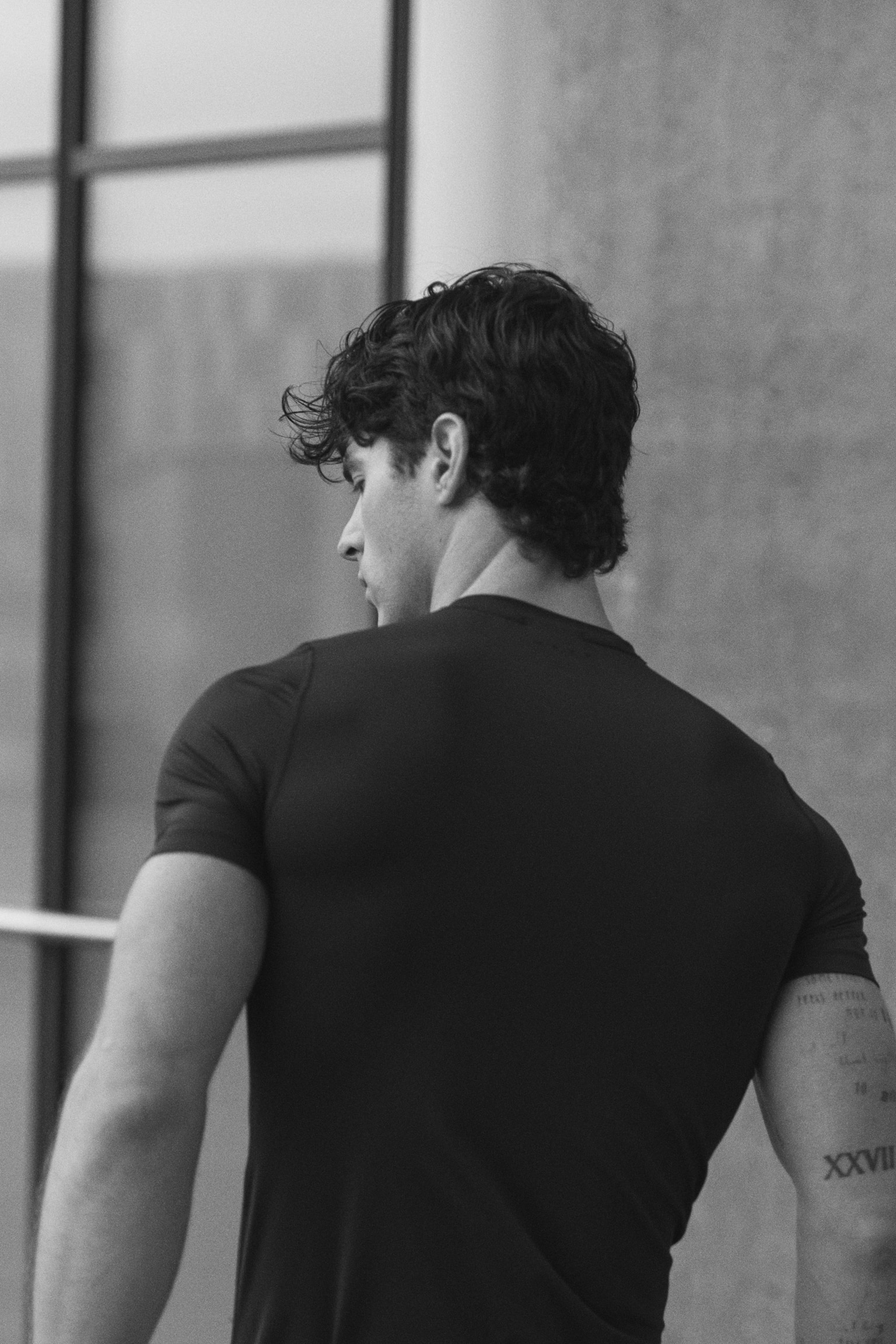 טישירט ספורט DryMove™‎ Muscle Fit‎ - שחור/ורוד לוהט/Training Team 365‎/חום כהה - 7