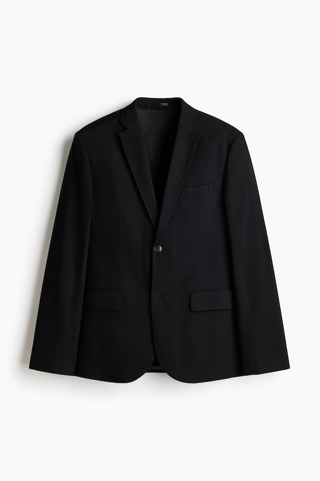 Single-breasted colbert - Slim Fit - Zwart/Donkergrijs - 1