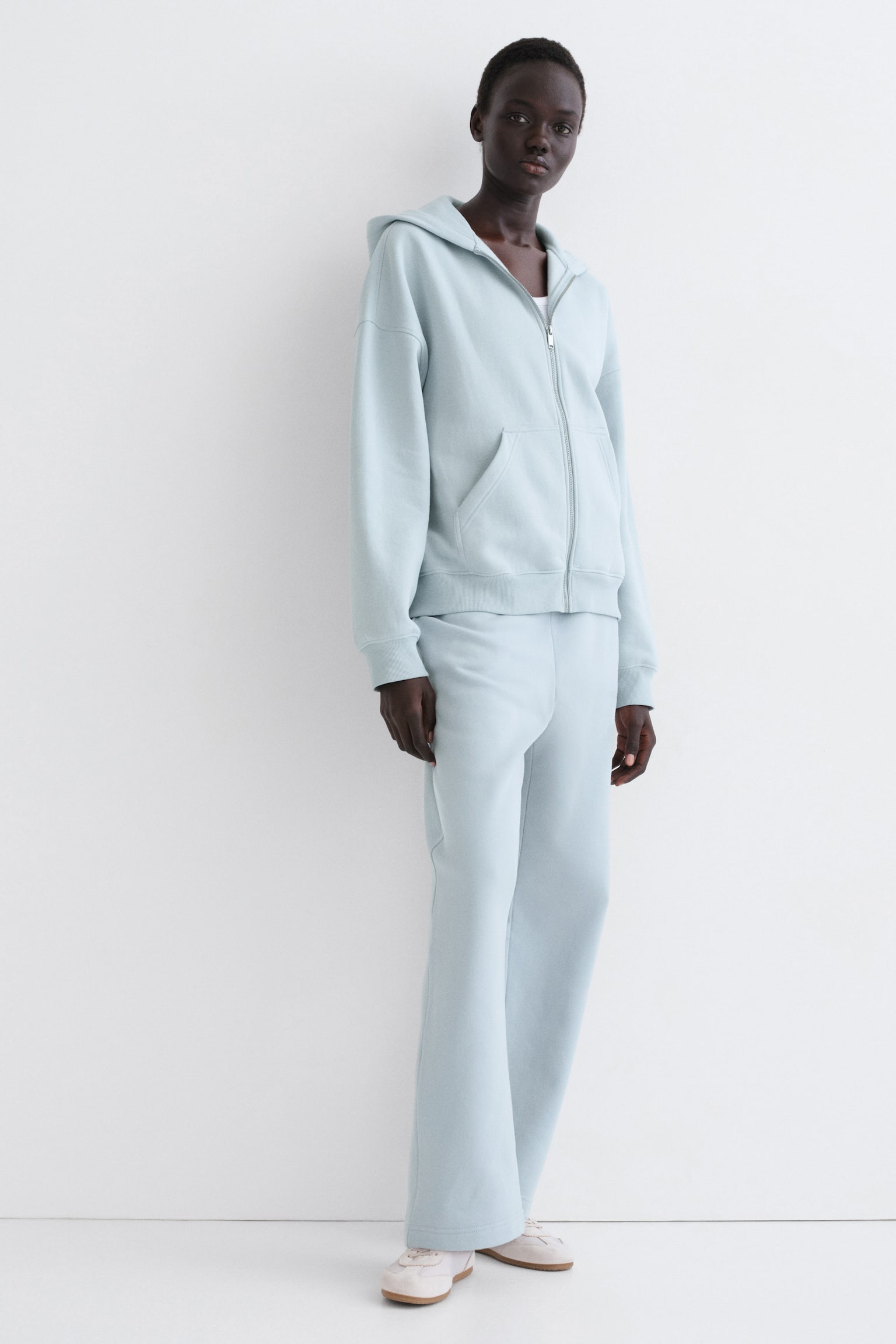 Sweatpants - Light turquoise/Navy blue/Black/Dark brown/Grey marl/Dark red/Cream/Light grey marl/Burgundy/Khaki green/Powder pink/Burgundy - 1