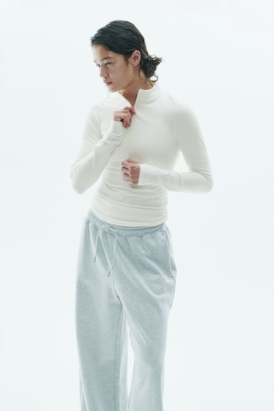 ウォーミング ハーフジップスポーツトップス Fleece SoftMove™