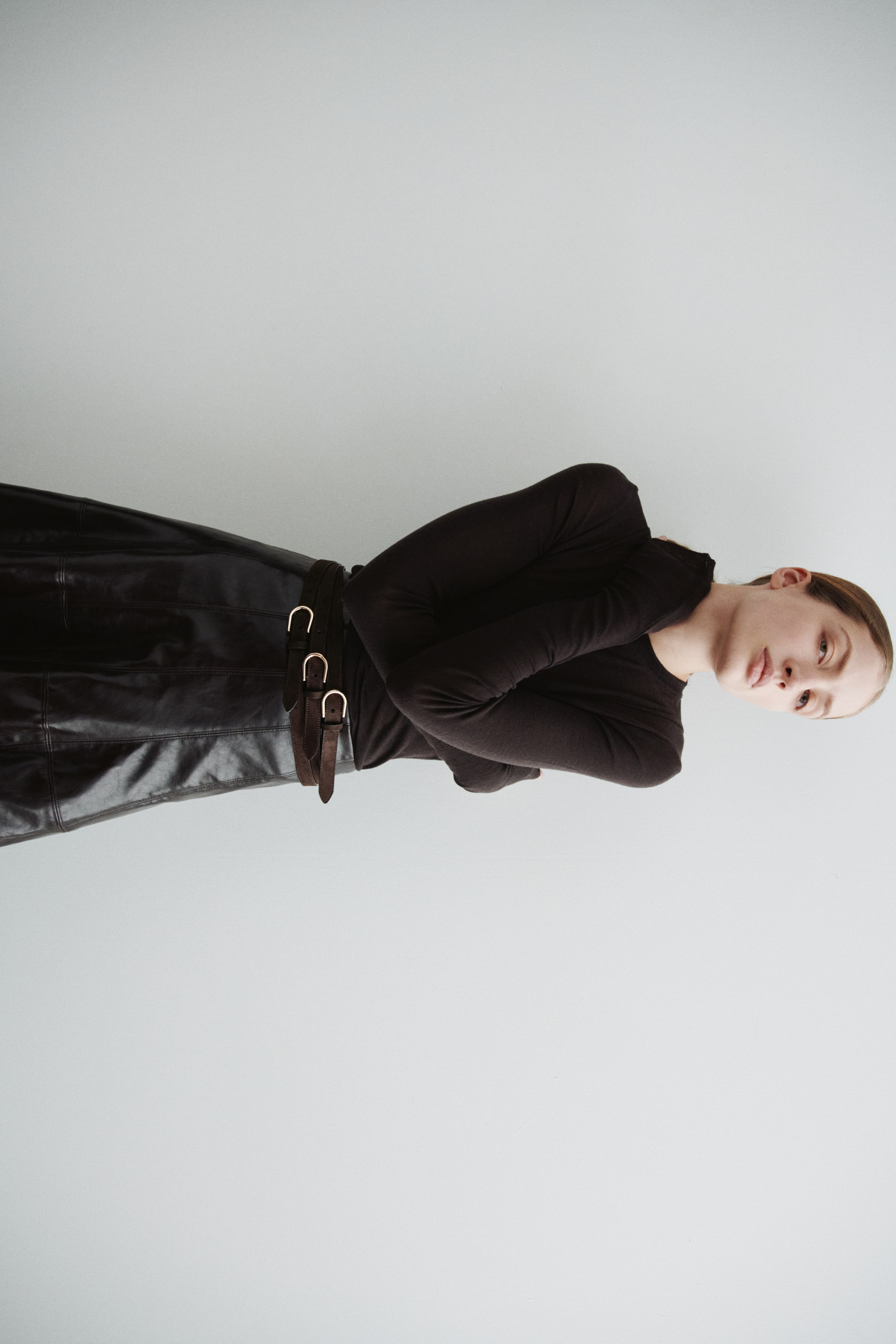 Ampliar la imagen: Cinturón triple - Café oscuro - Ladies | H&M MX 4