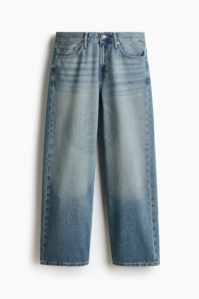 Loose Straight Jeans - Denim blue/Light denim blue/Dusty denim blue/Beige/Dark denim blue/Denim brown - 1