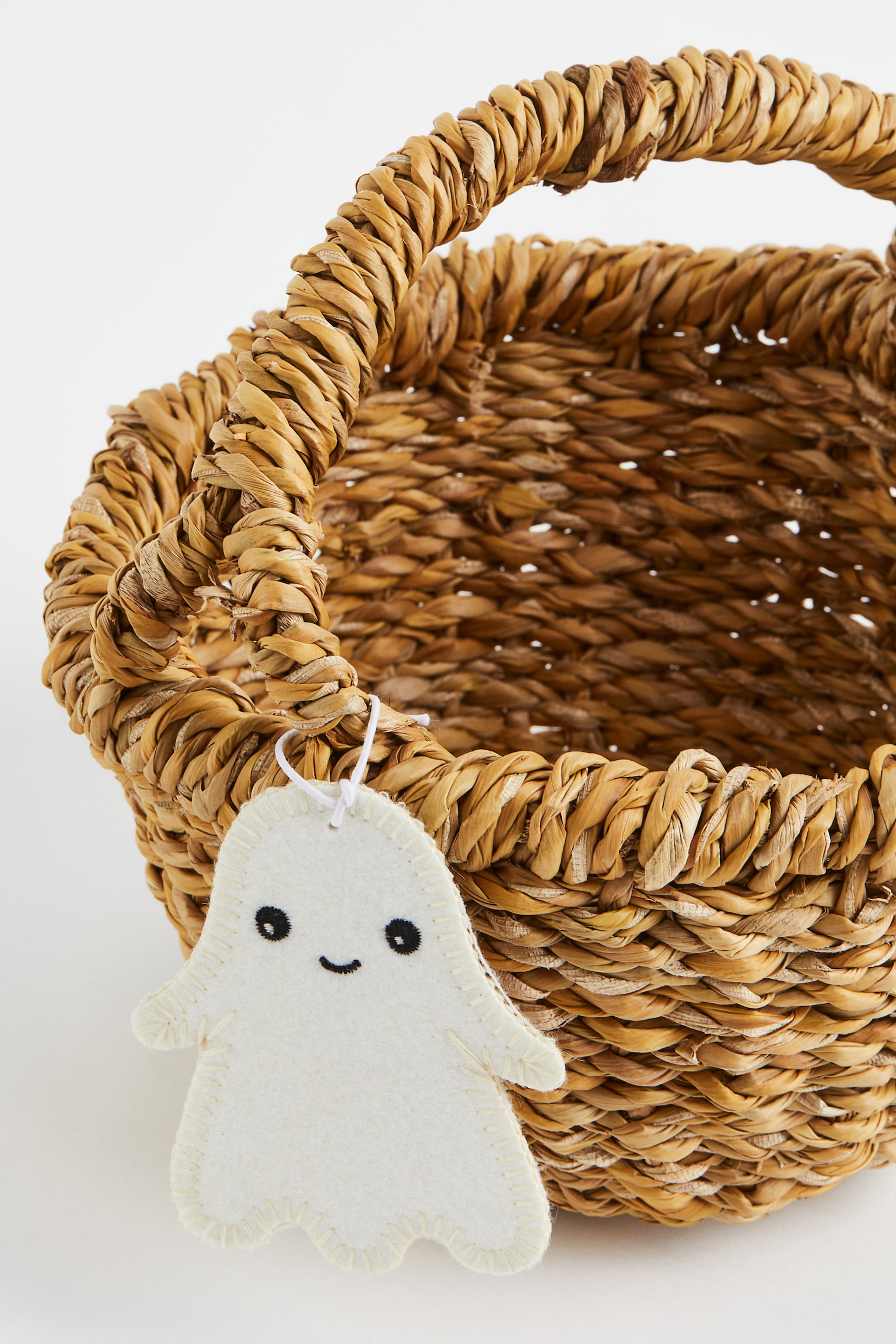 Small braided basket - Beige/Ghost - 2