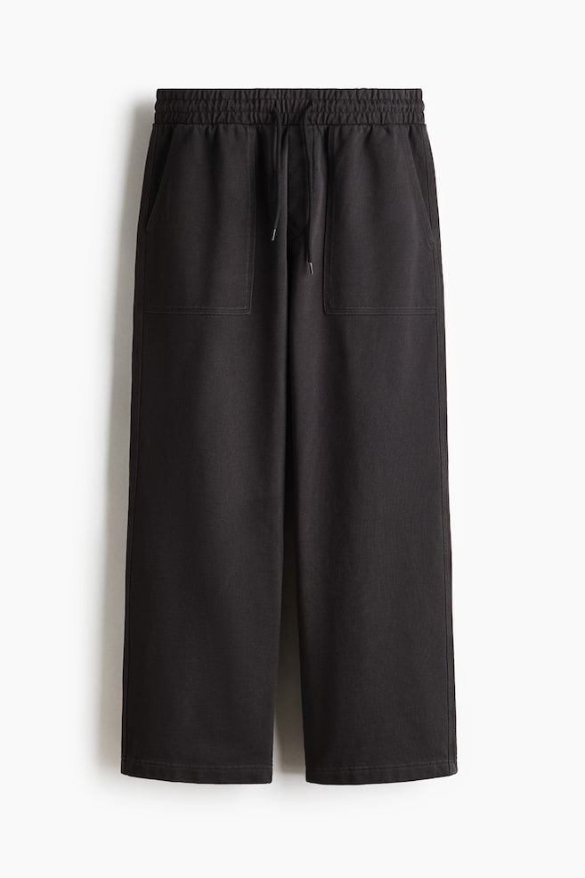 Pantalon de jogging décontracté en coton - Gris foncé - 1