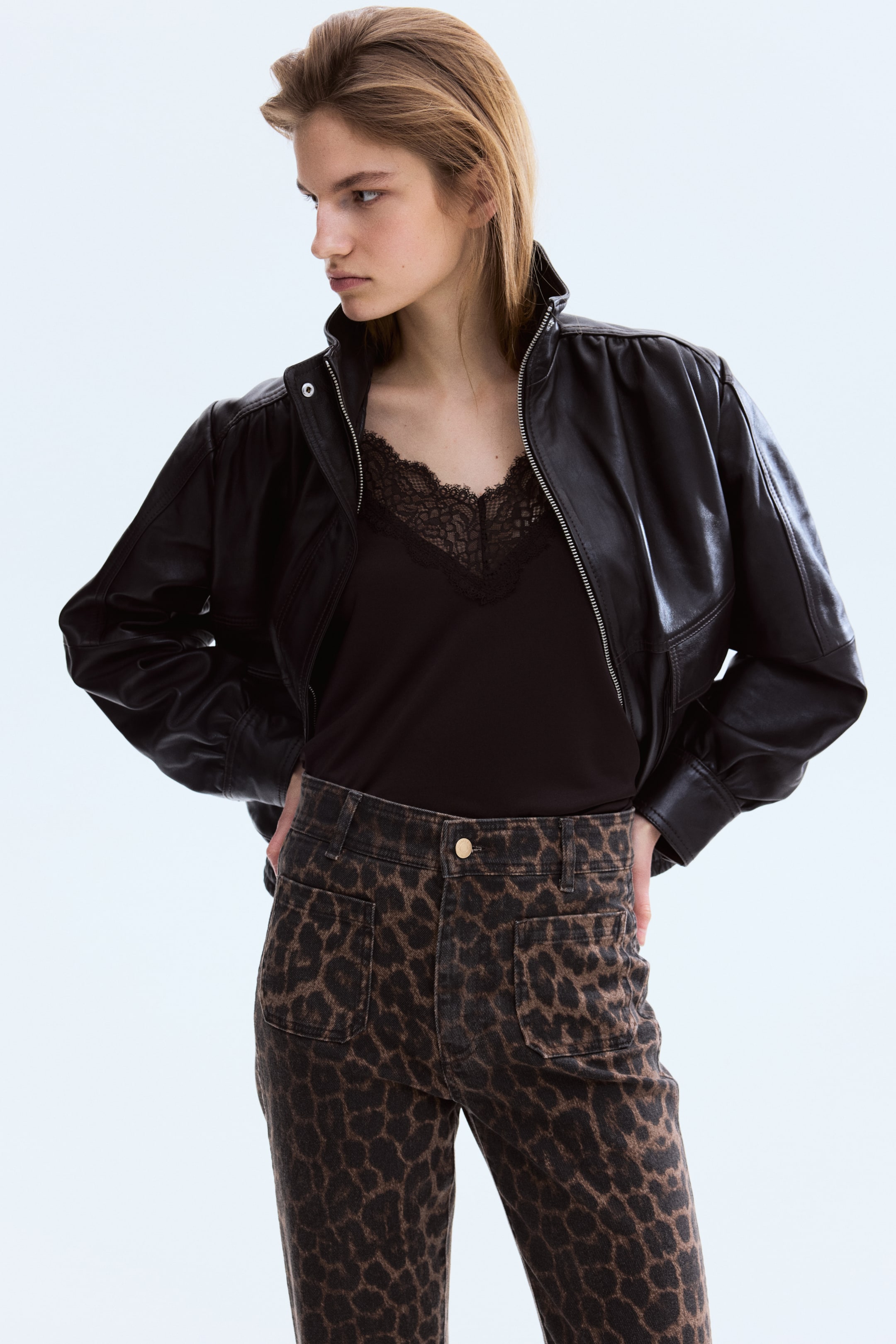 Jean évasé taille haute