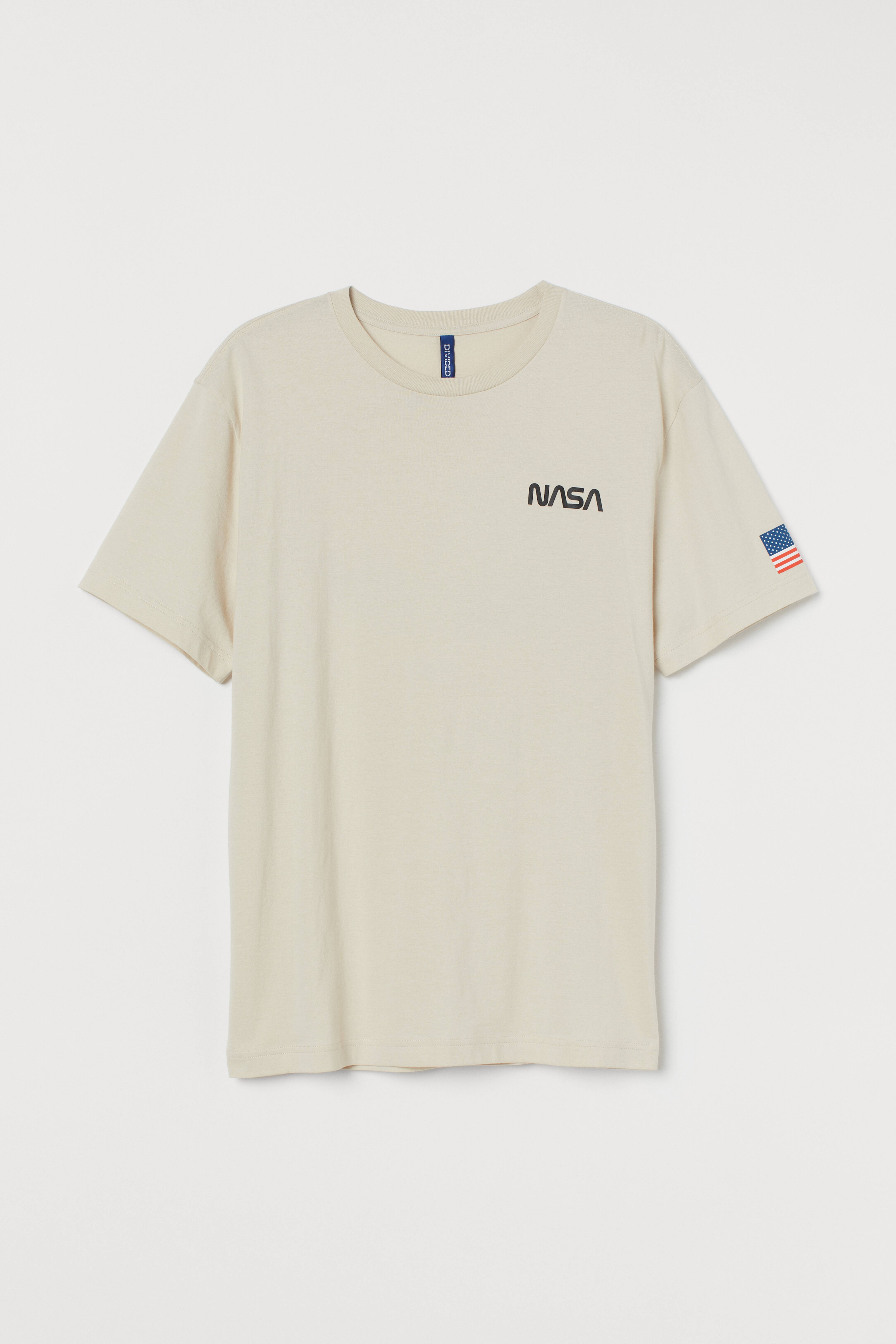 Camiseta nasa hombre h&m sale