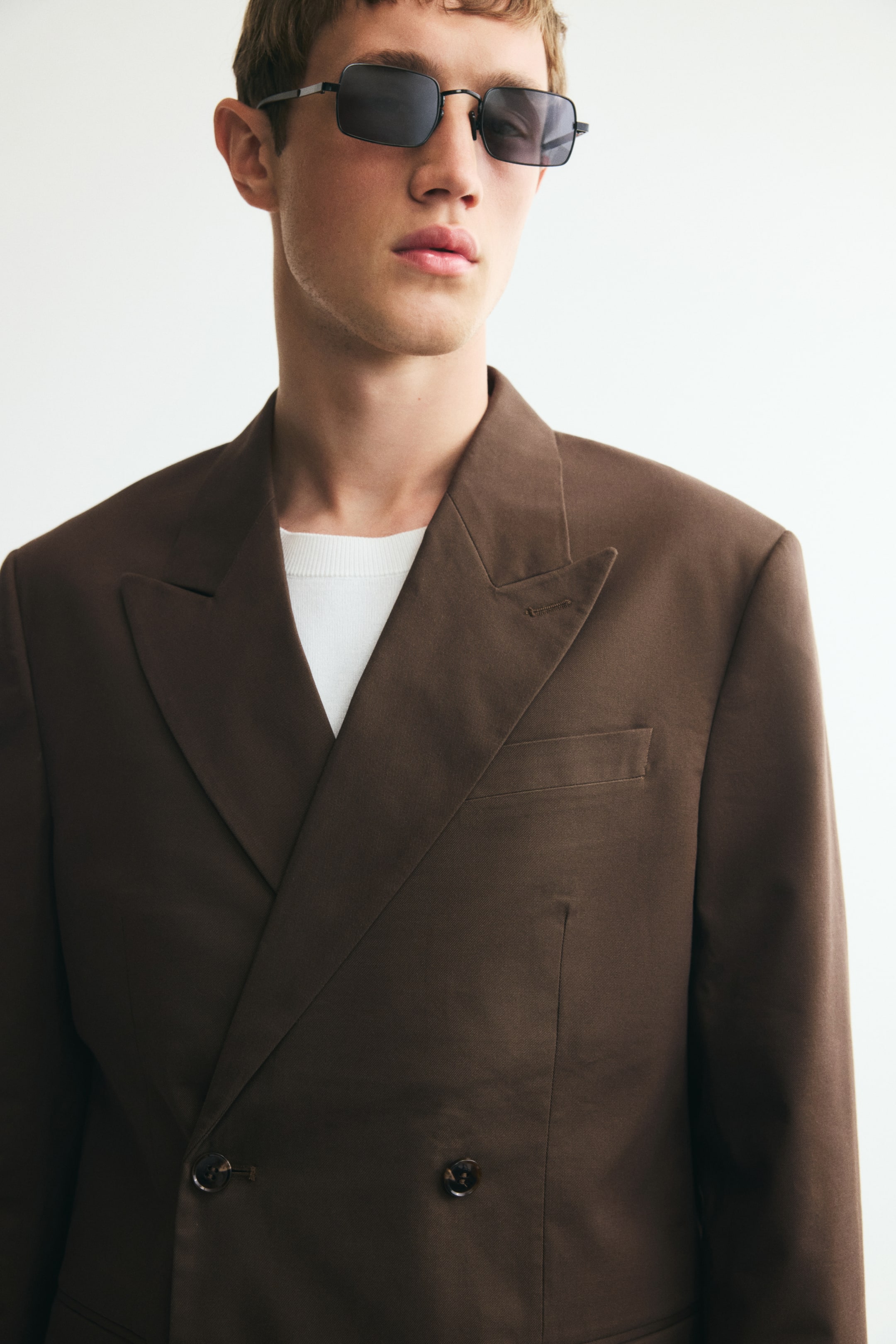 Relaxed-Fit Double-Breasted Jacket