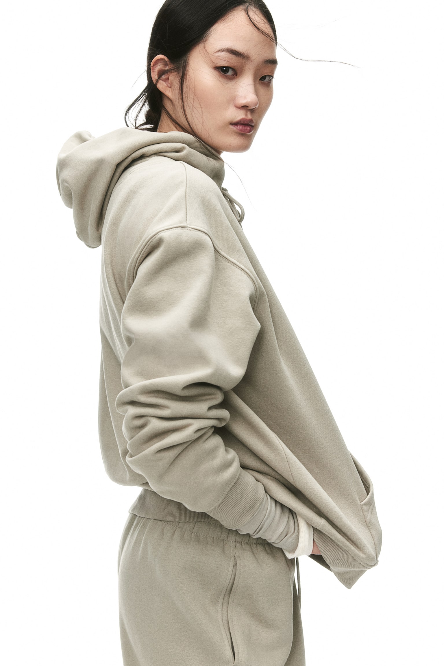 Hooded top - Light khaki green/Dark brown/Mole/Light grey marl/Light beige/Black/Dark grey - 1