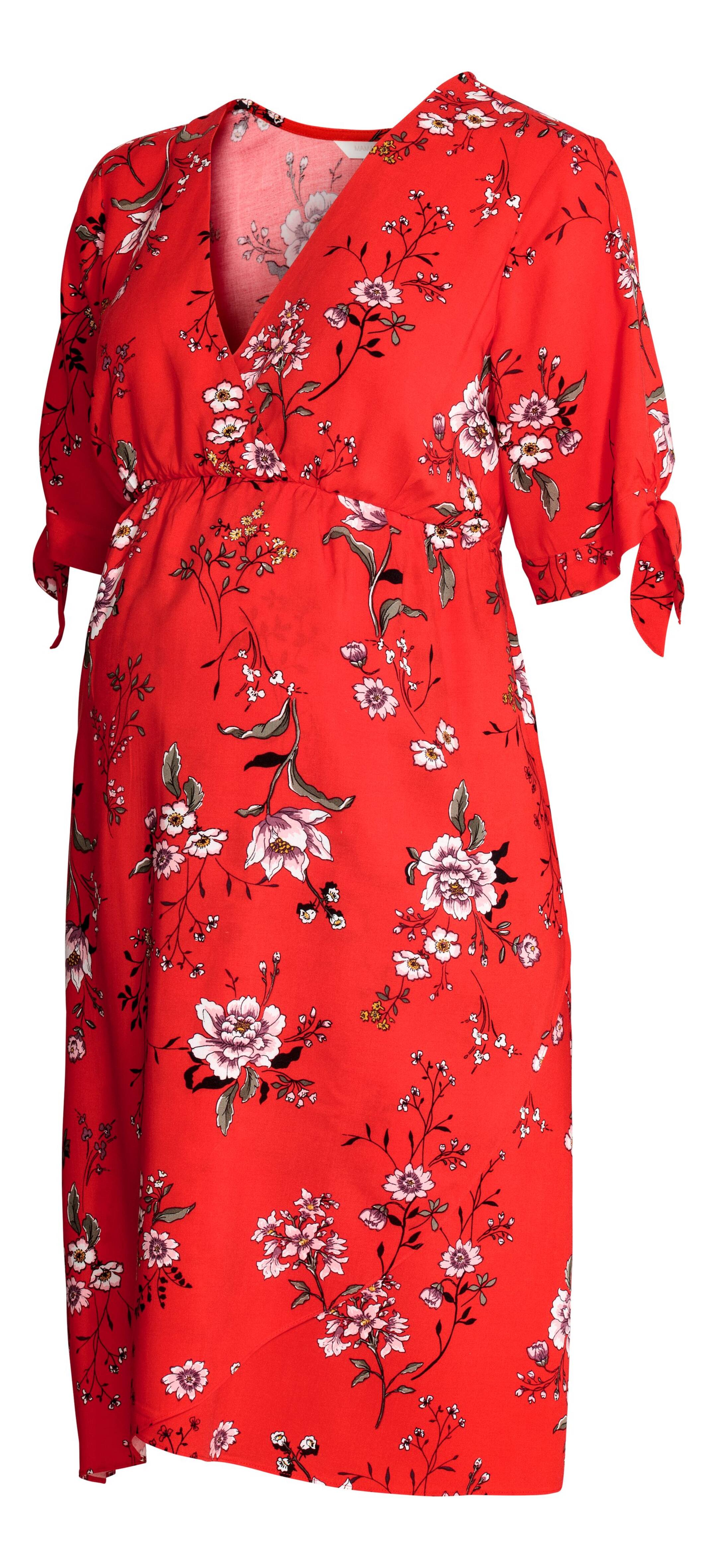 View larger image: V-neck dress - Red/Floral - Ladies | H&M IE 1