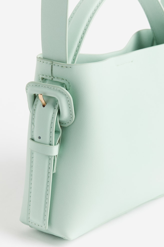 Small shoulder bag - Mint green/Greige - 4