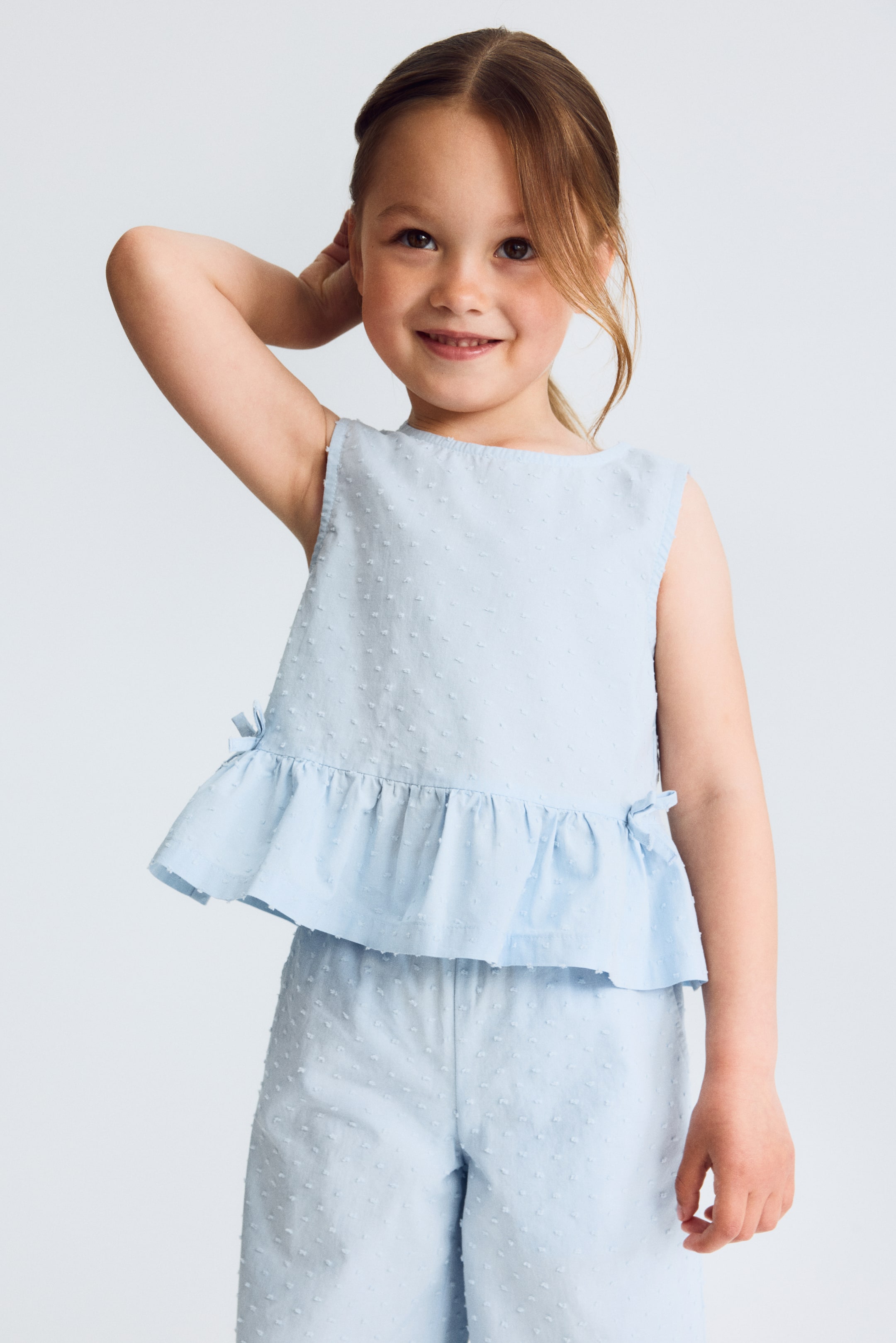Детские топы H&M 2-Piece Cotton Plumeti Set — фото 6