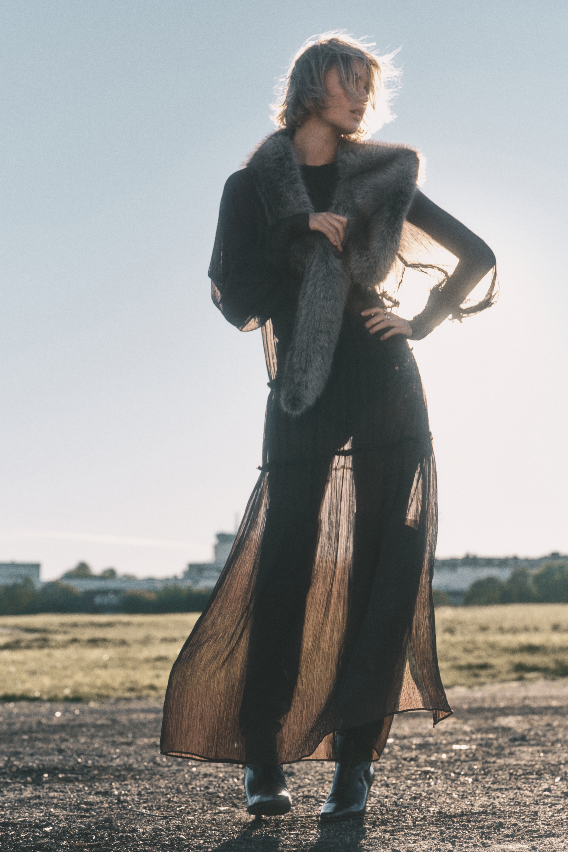 sachin and babi light blue dress Trending Layered Maxi Dress 〰️ ₱2190 only! ✨ Colors: Brown & Cream Sizes: S  M L Pre-order main image 0