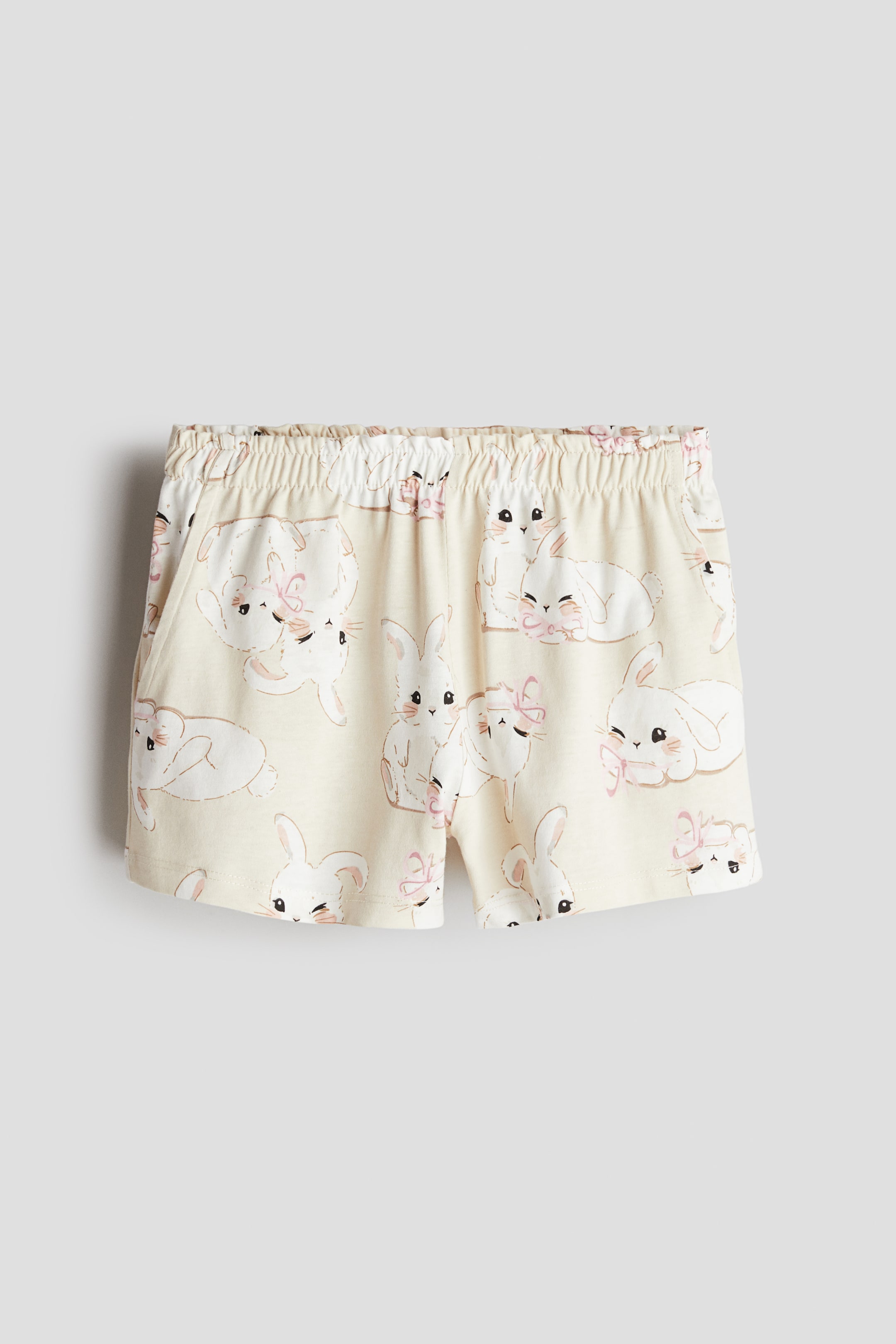 Patterned Paper-bag Shorts