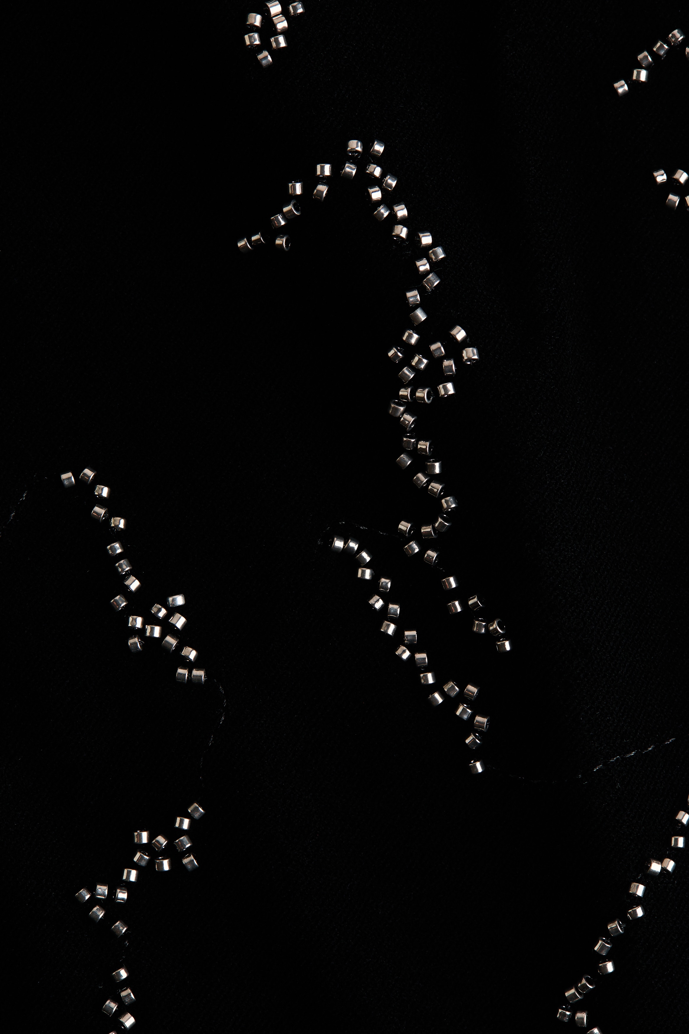 Embroidered velvet trousers