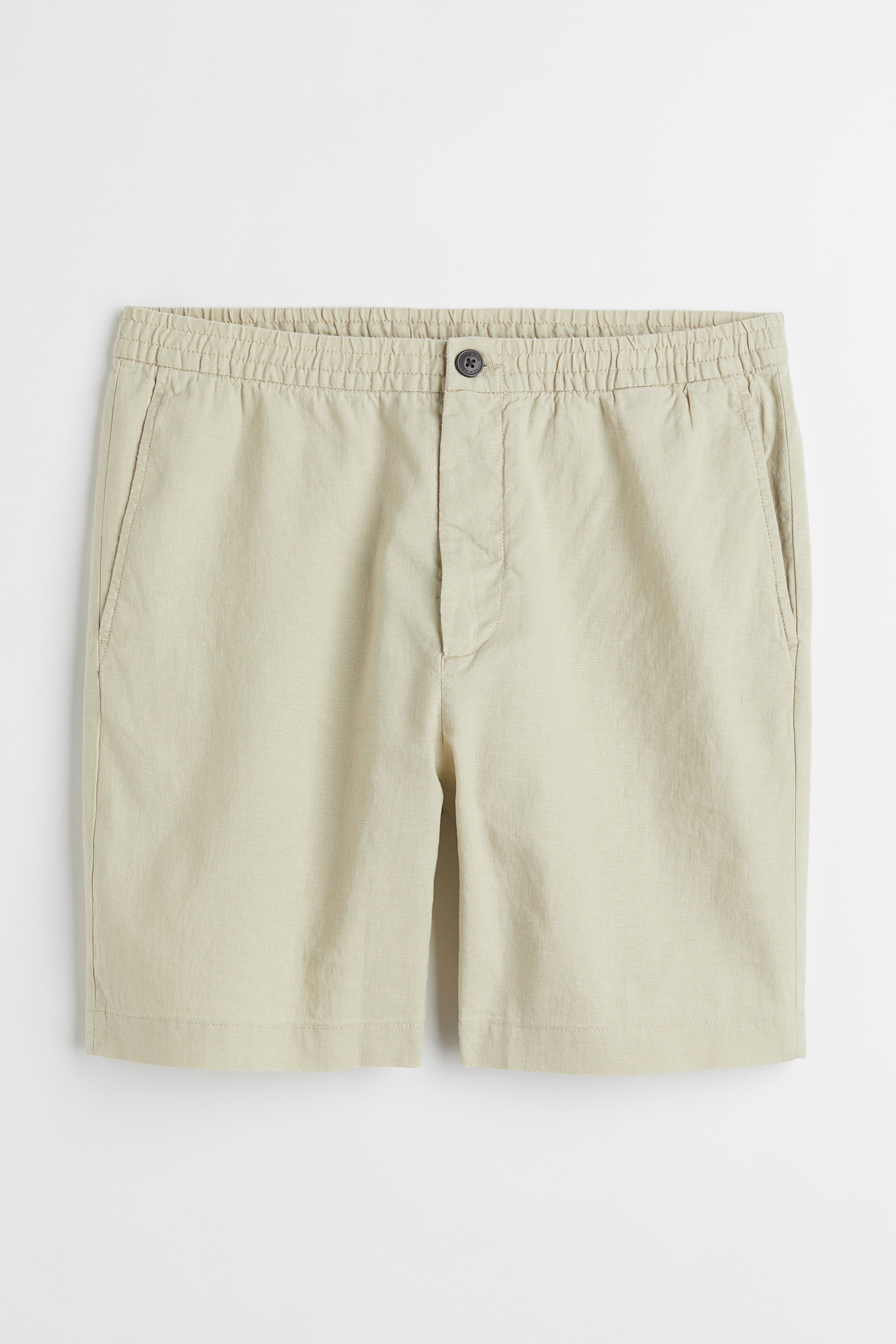 View larger image: Regular Fit Linen-blend shorts - Light pistachio green - Men | H&M 1